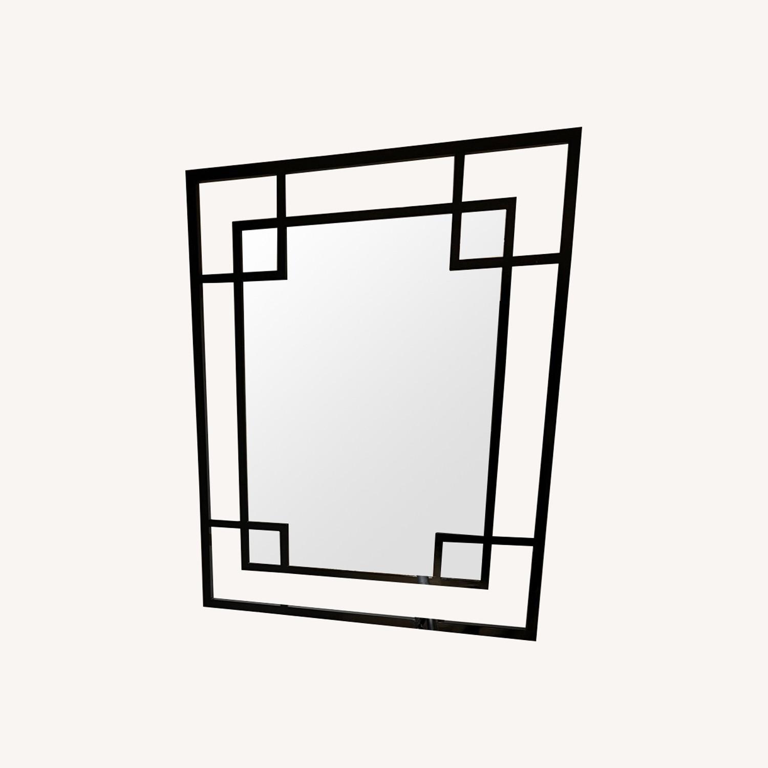 Black Lacquer Decorative Mirror - image-4