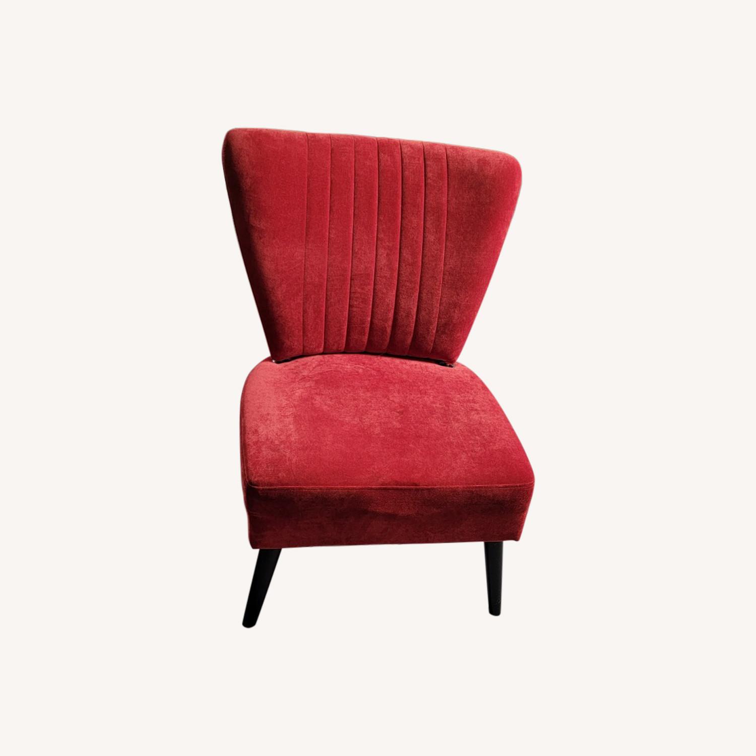 Red Accent Arm Chairs AptDeco
