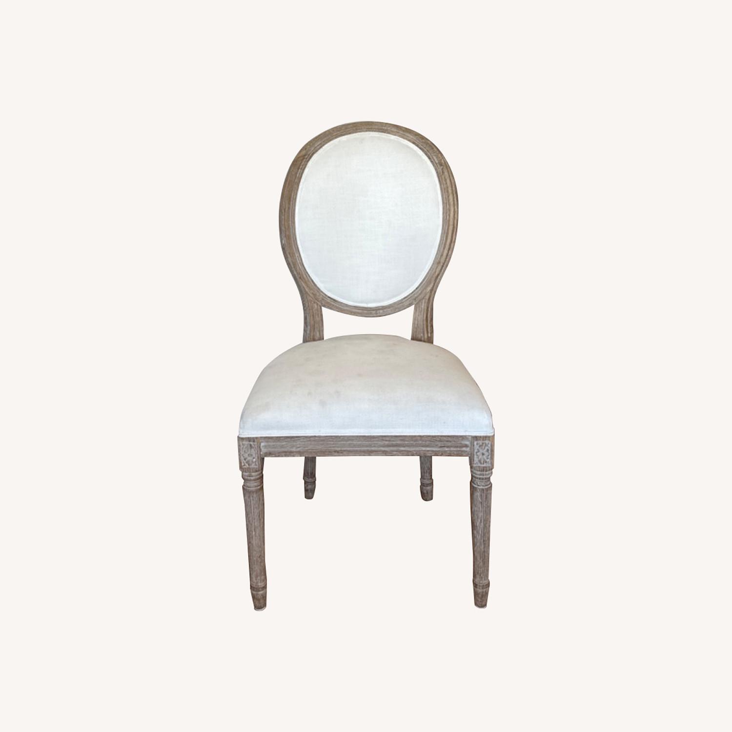 Restoration Hardware French Round Dining Chairs 8 AptDeco