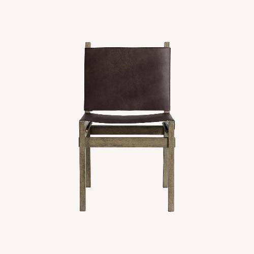 Pottery Barn Grayson Leather Dining Chair AptDeco