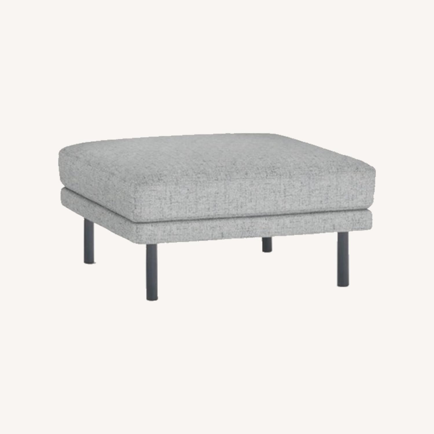 Burrow The Field Ottoman in Fog - image-0
