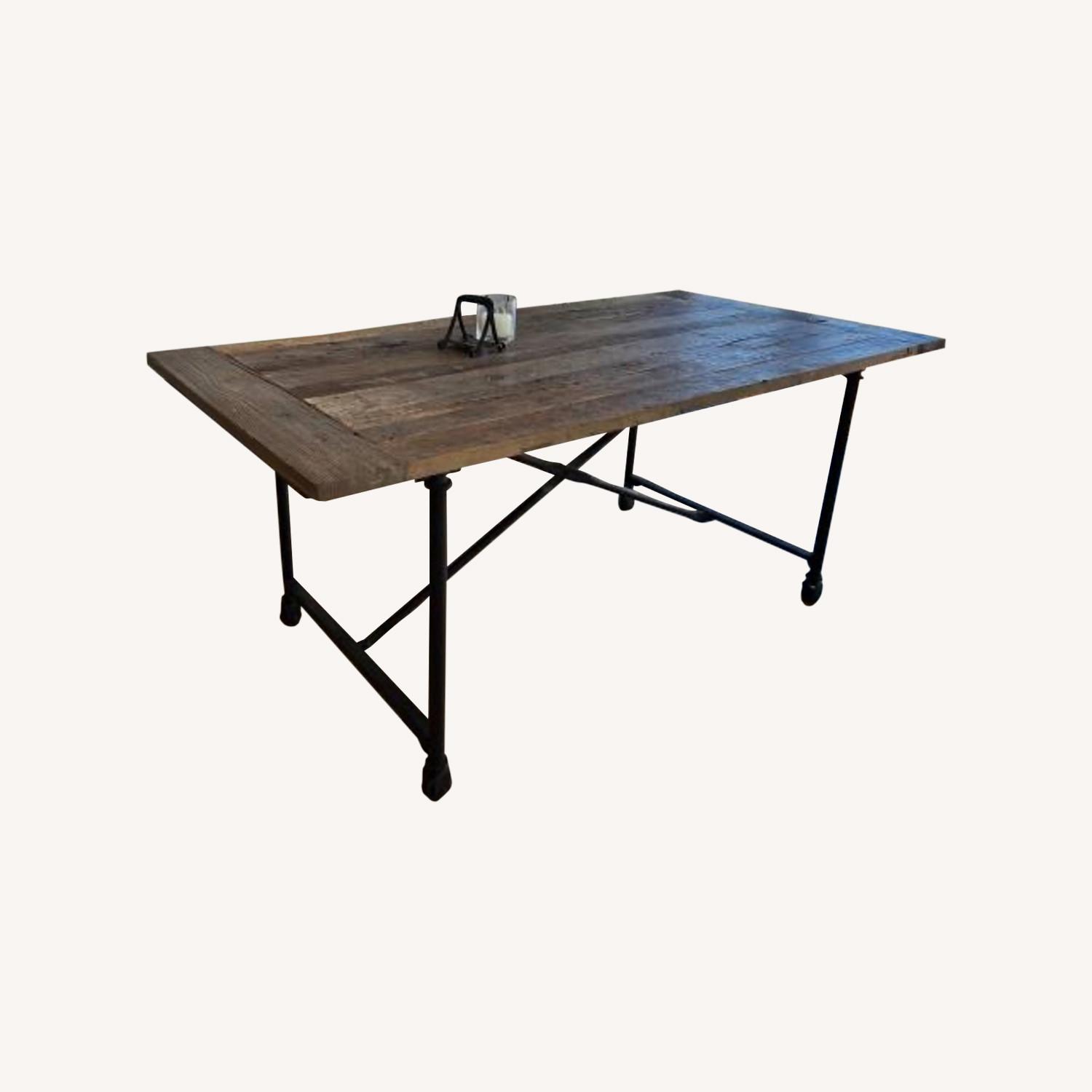 Restoration Hardware Flatiron Dining Table AptDeco