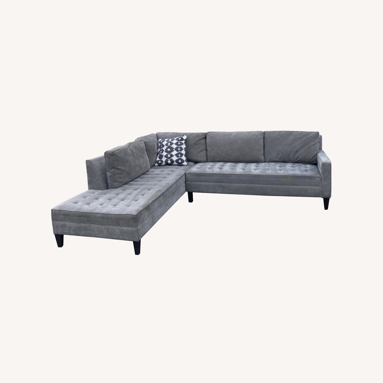 Z Gallerie Vapor Daybed Sectional Grey AptDeco