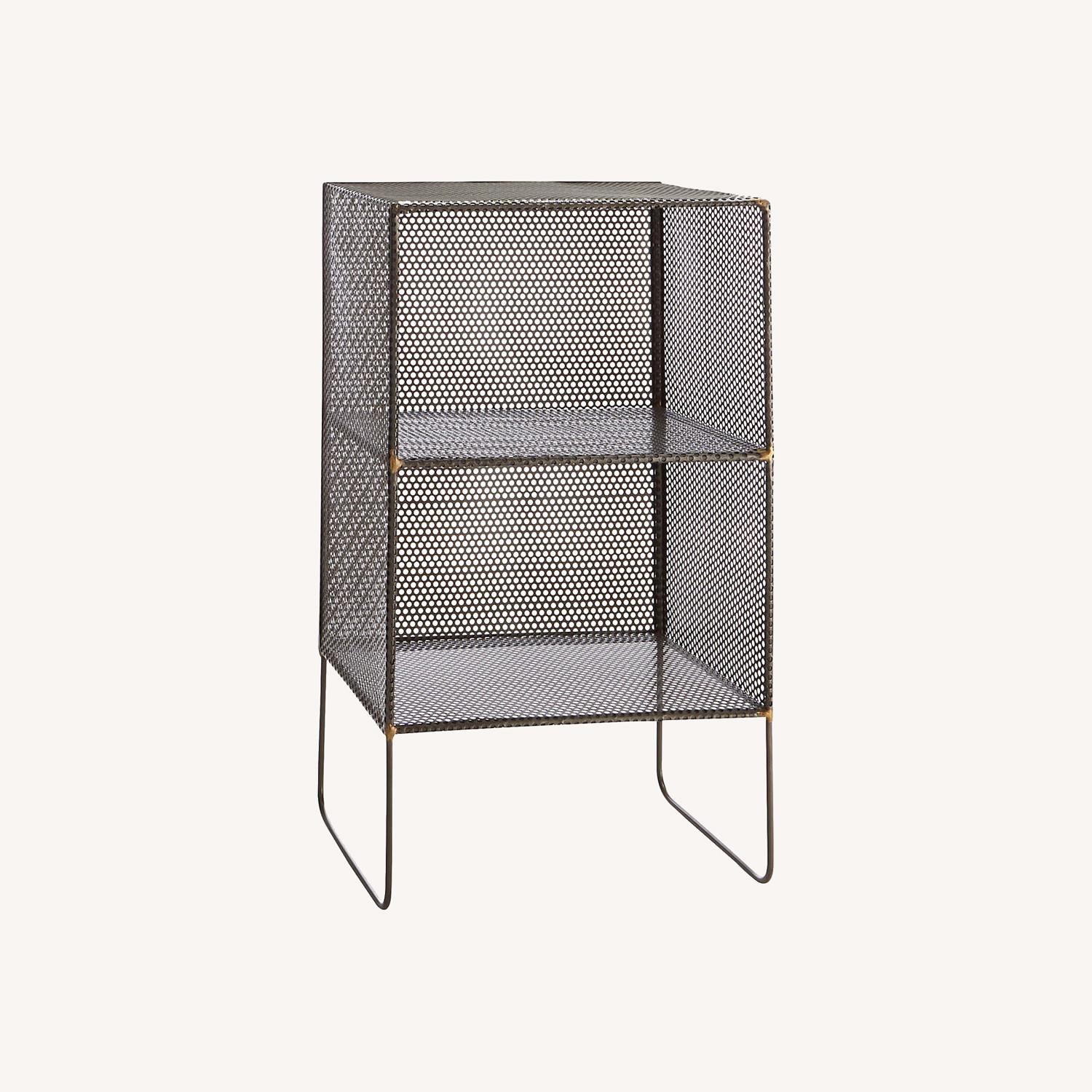 CB2 Sift Gunmetal Side Table (set of 2) AptDeco