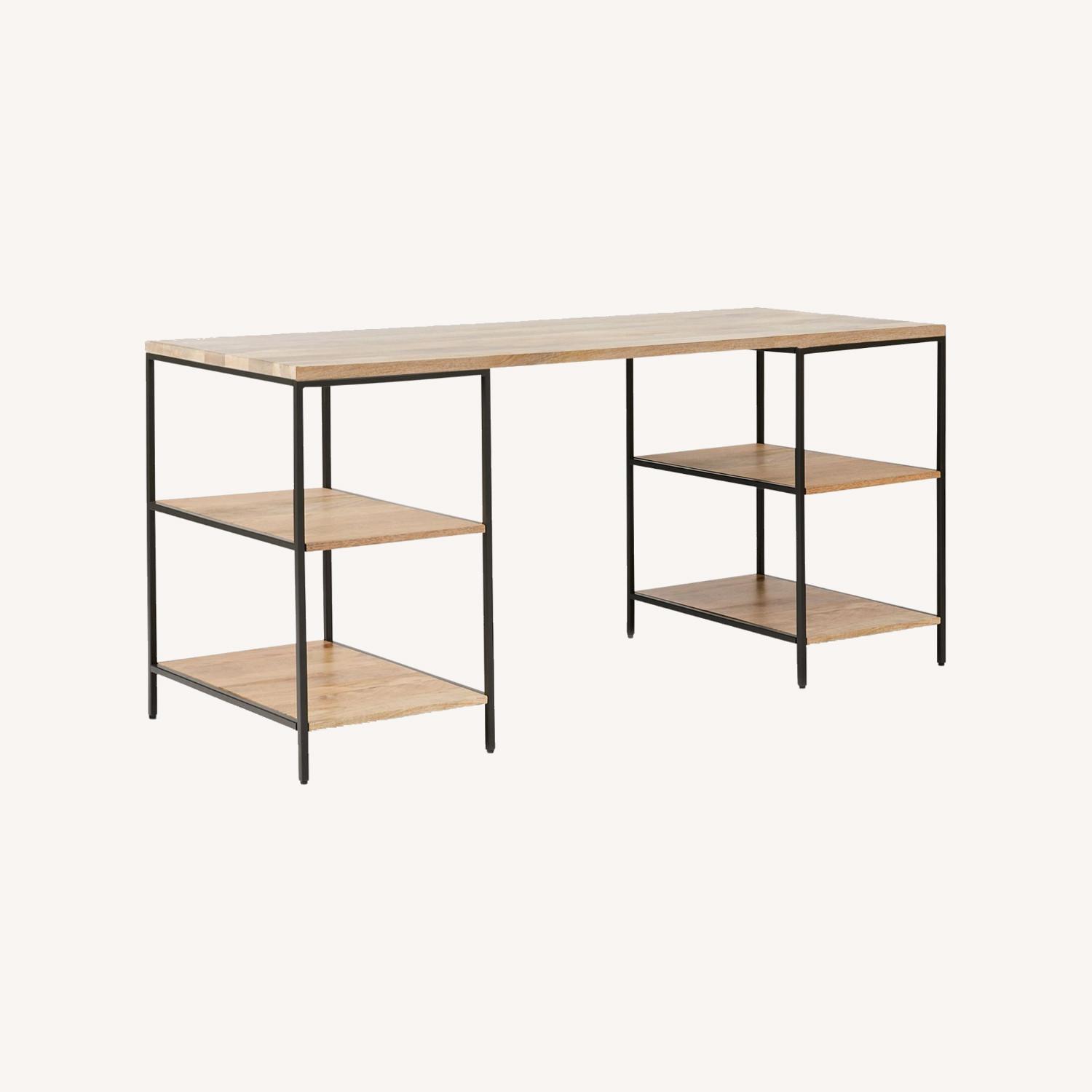 West Elm Industrial Storage 3Piece Modular Desk AptDeco