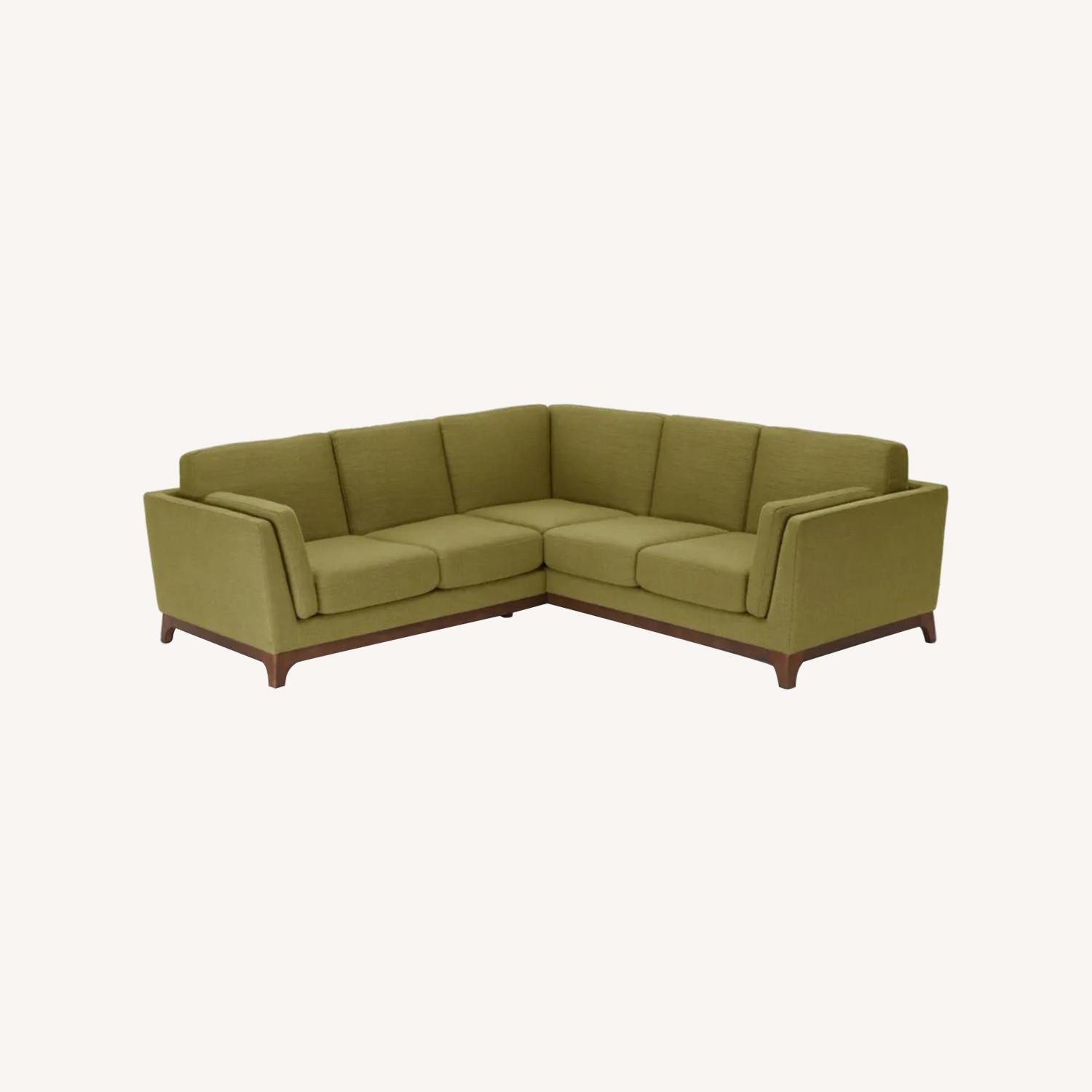 Article Harper Seagrass Green Corner Sectional AptDeco