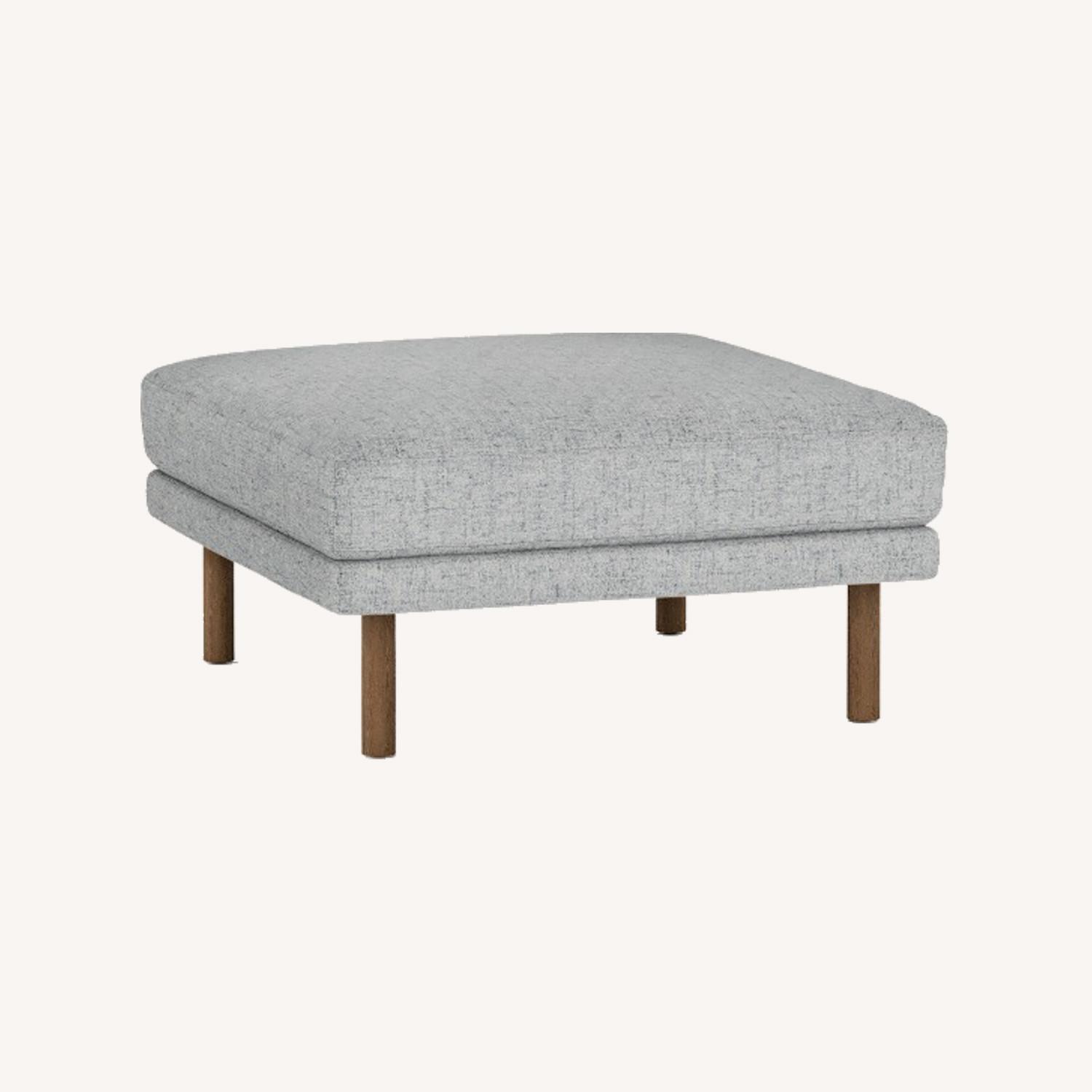 Burrow The Field Ottoman in Fog - image-0