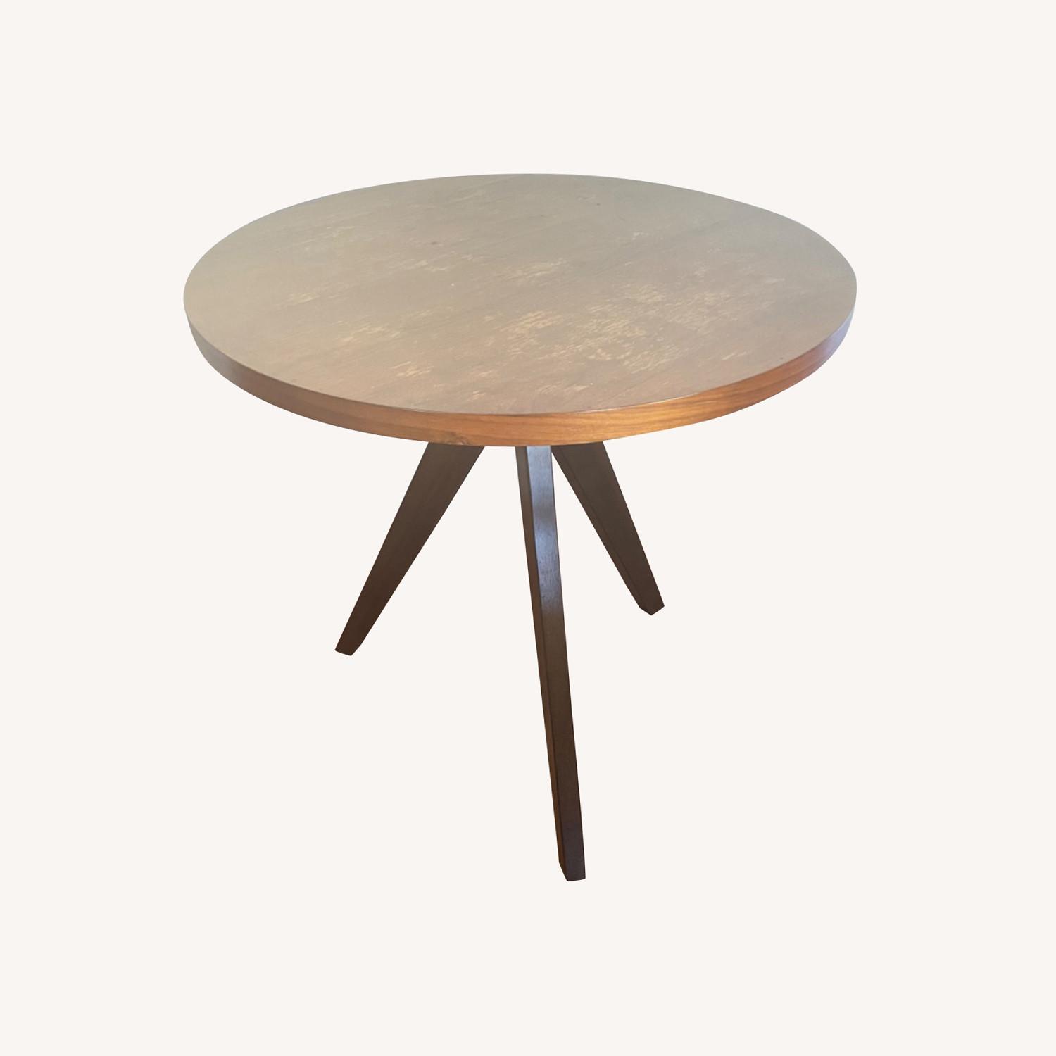 West Elm Tripod Table in Walnut AptDeco