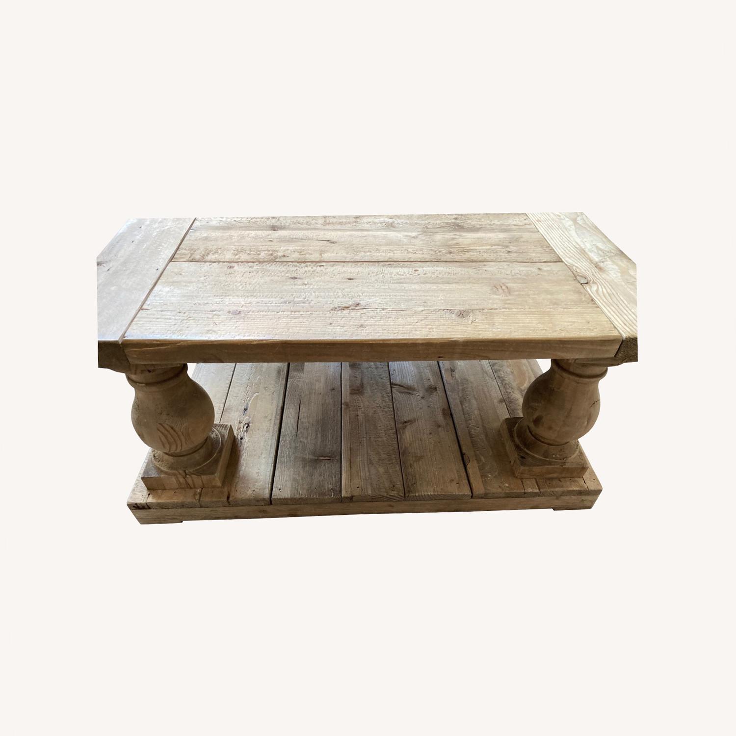 RH Balustrade Salvaged Wood Coffee Table - image-0