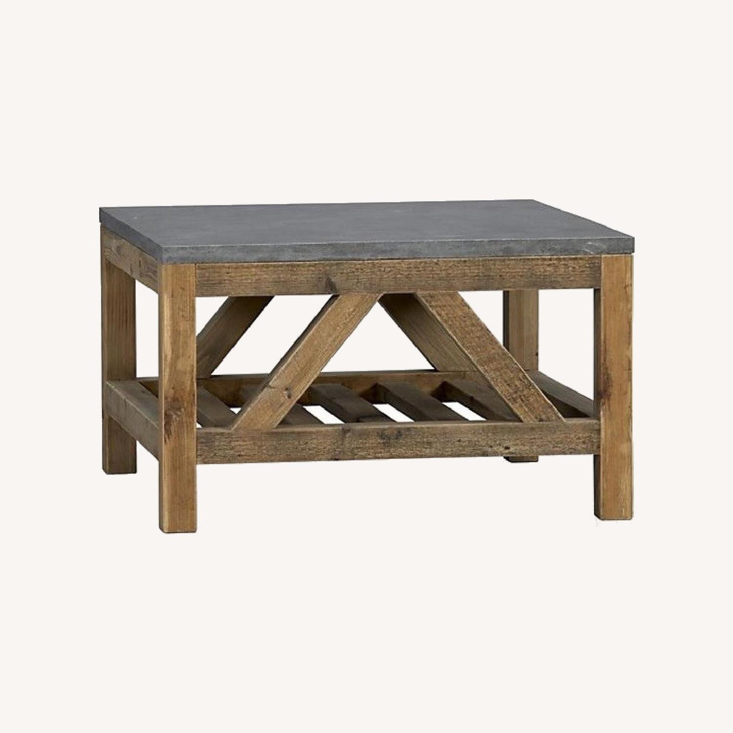 Crate and Barrel Bluestone Coffee Table AptDeco