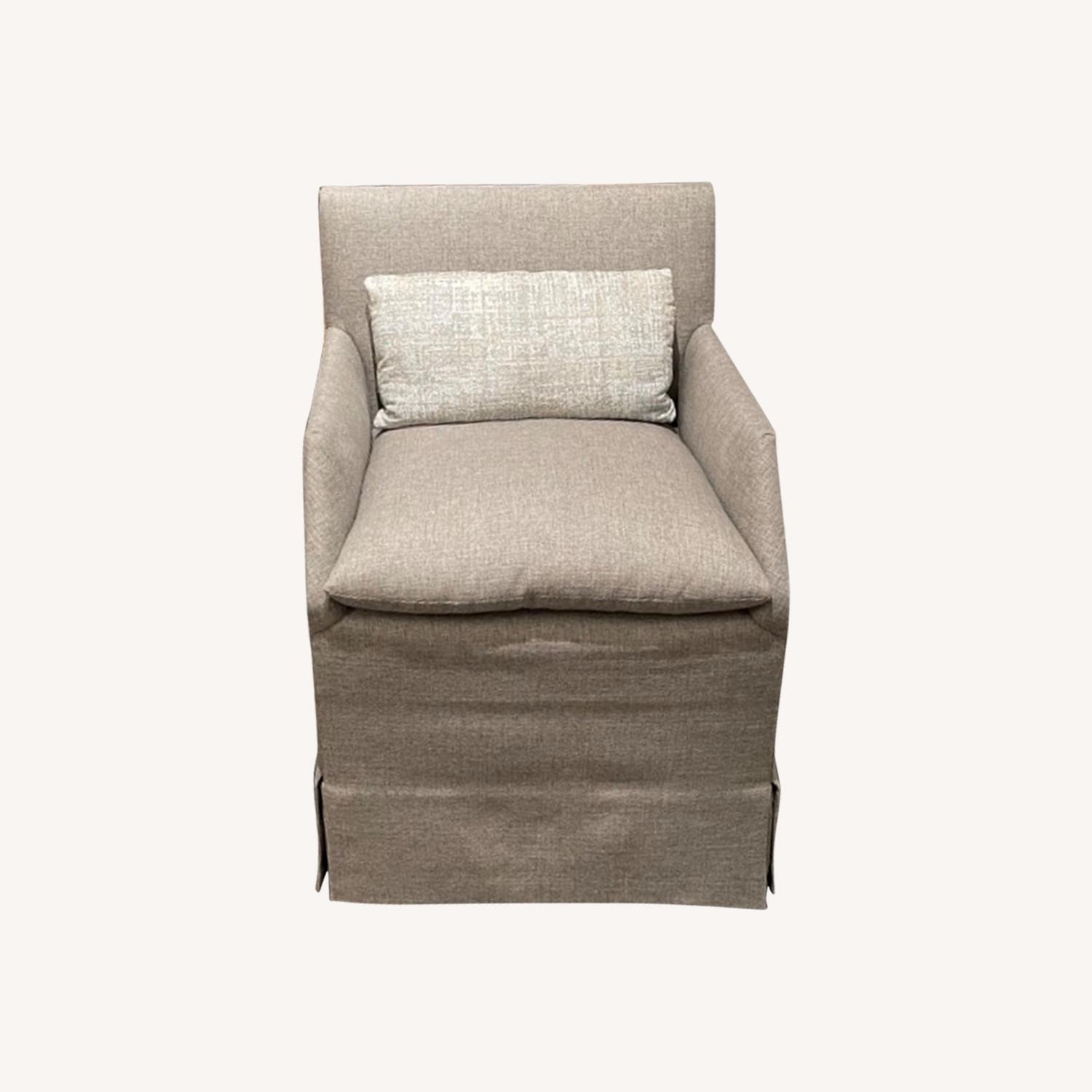 John Saladino Custom Chairs Pair AptDeco