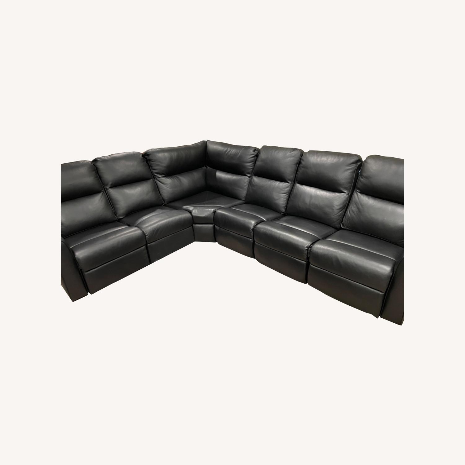 BassettMotorized Reclining Leather Sectional AptDeco