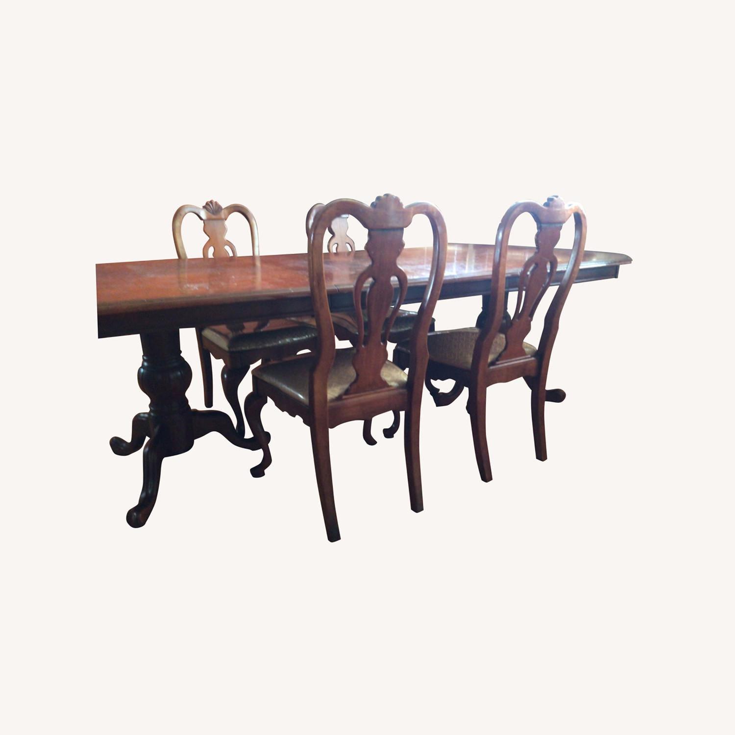 Solid Wood Dining Set - image-0