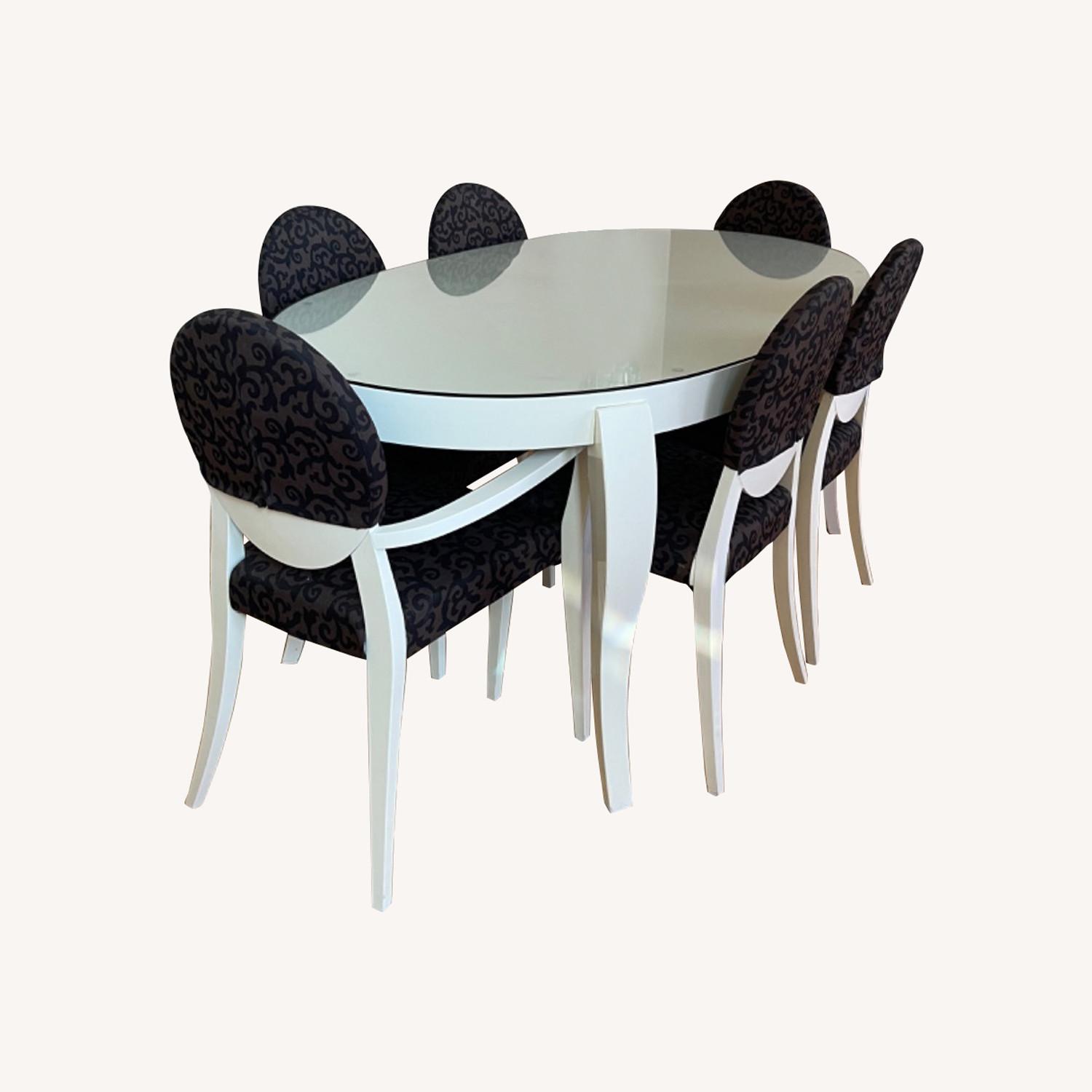 Calligaris Dinning Set with Bar Stools AptDeco