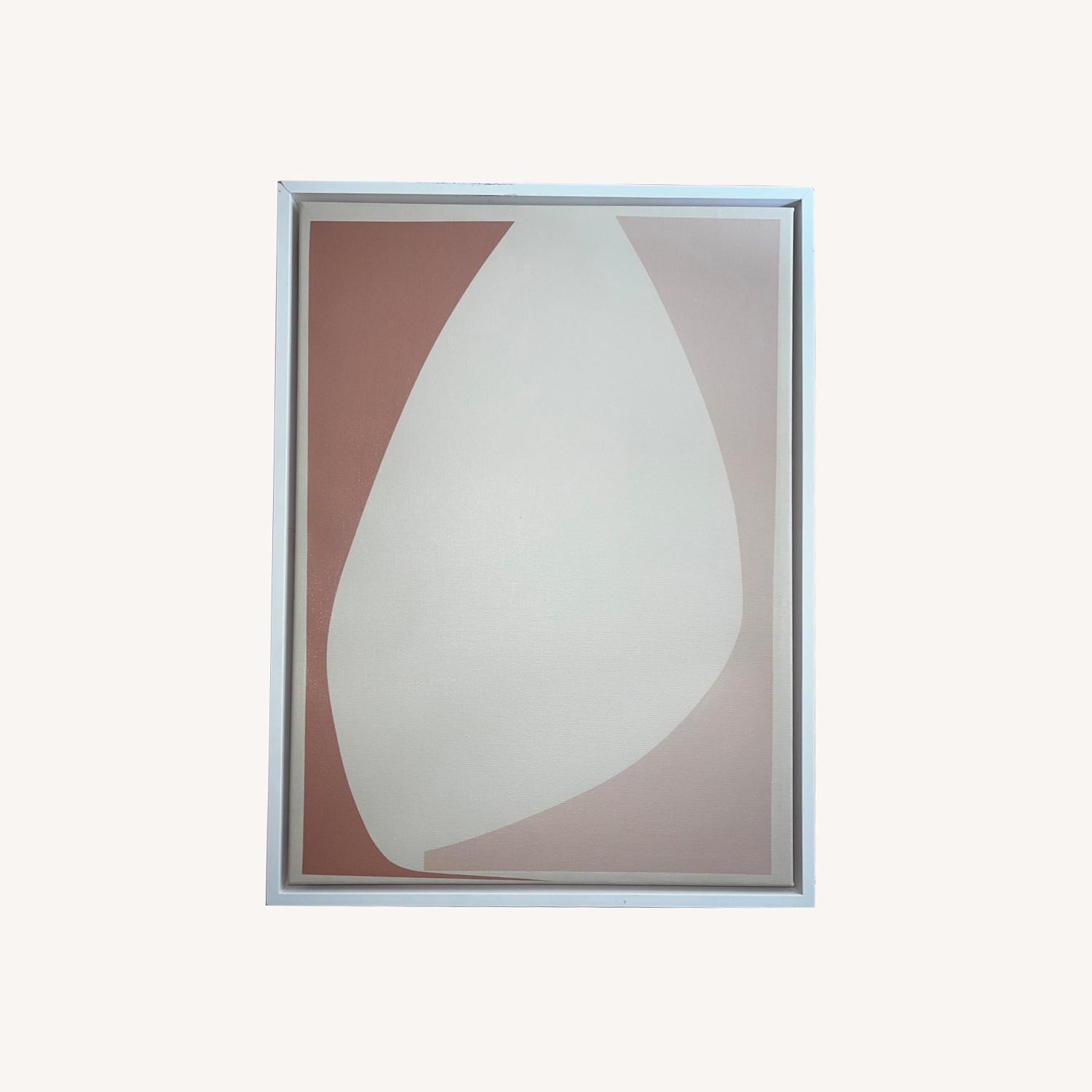 West Elm "Drawing Closer" Floating Framed Canvas - image-0