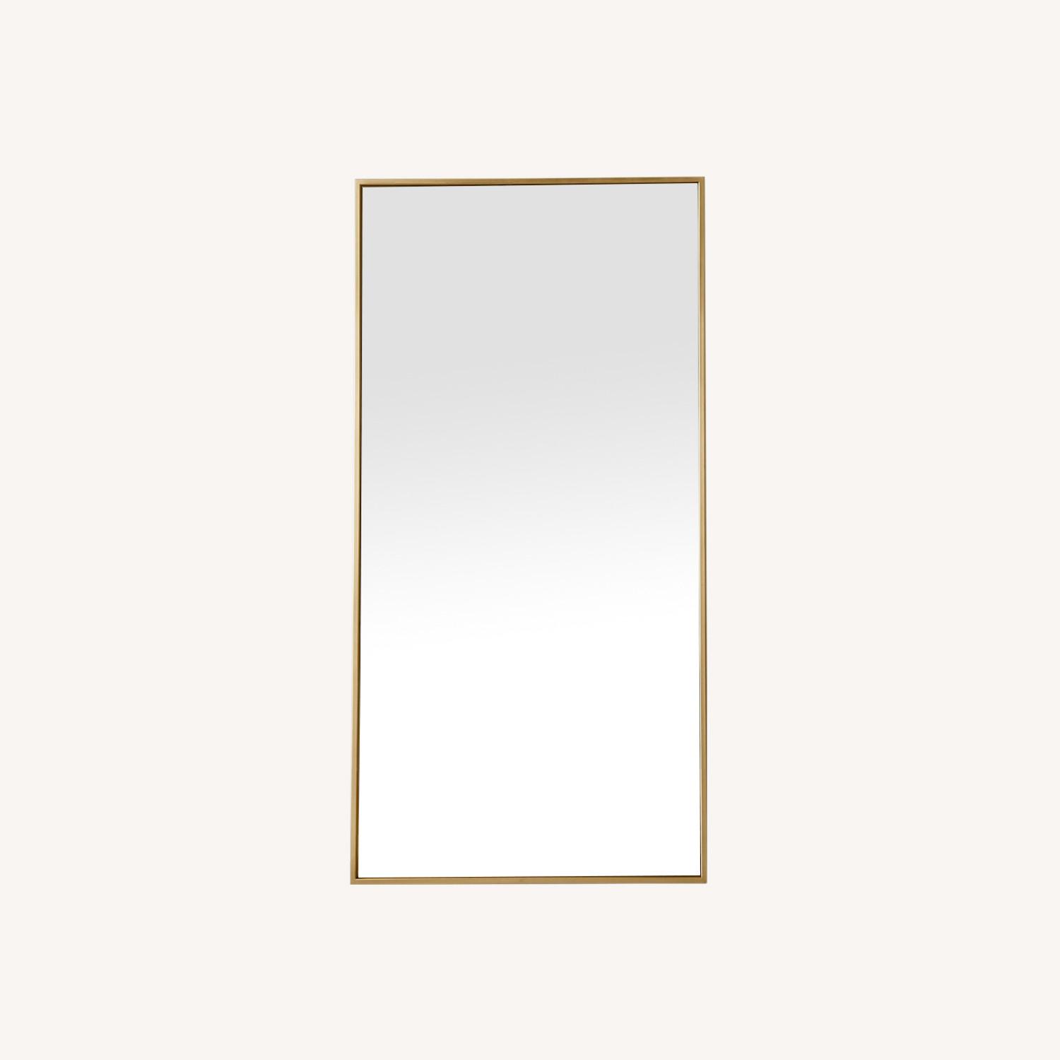 West Elm Metal Frame Floor Mirror AptDeco