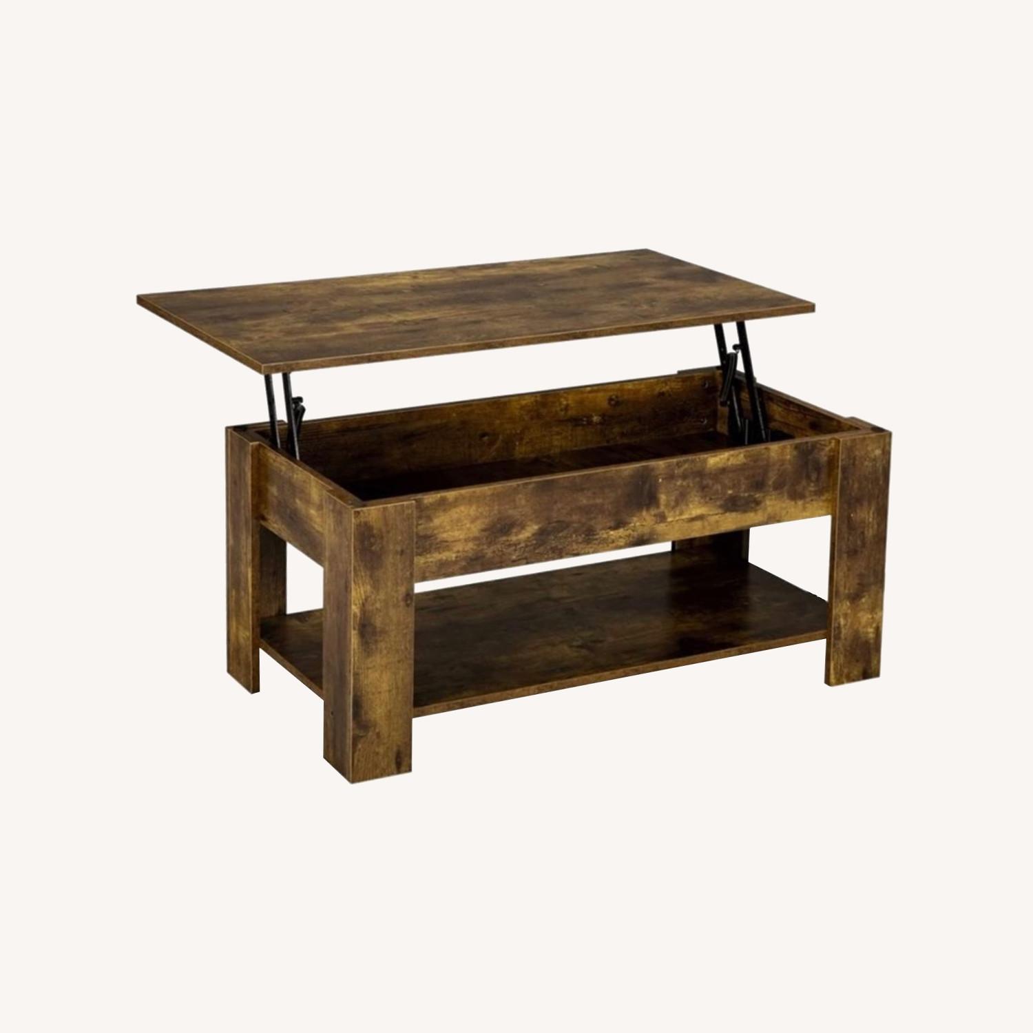 Wayfair Rustic Table Wayfair Rustic Brown Extendable Tabletop Coffee Table - AptDeco