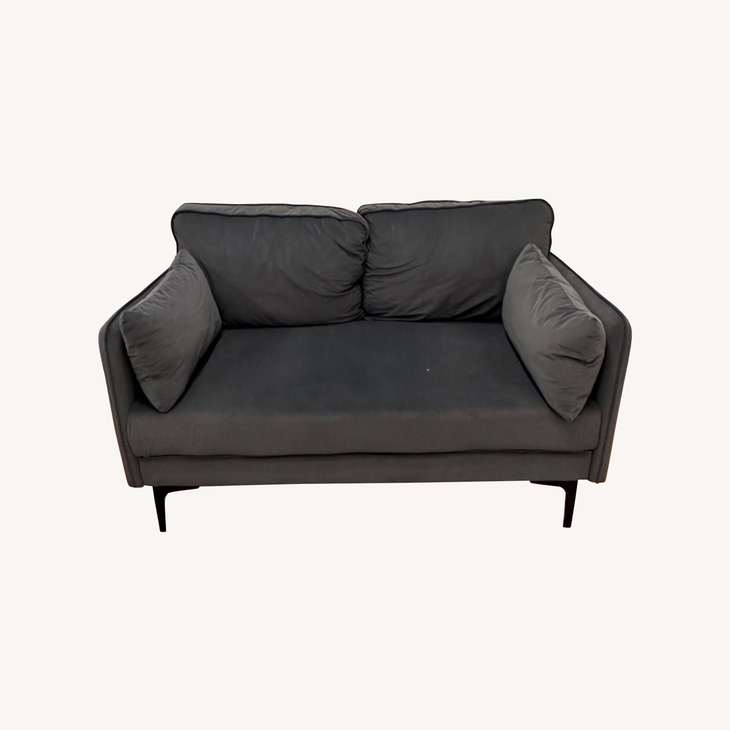 Wayfair 49 Dark Grey Loveseat AptDeco