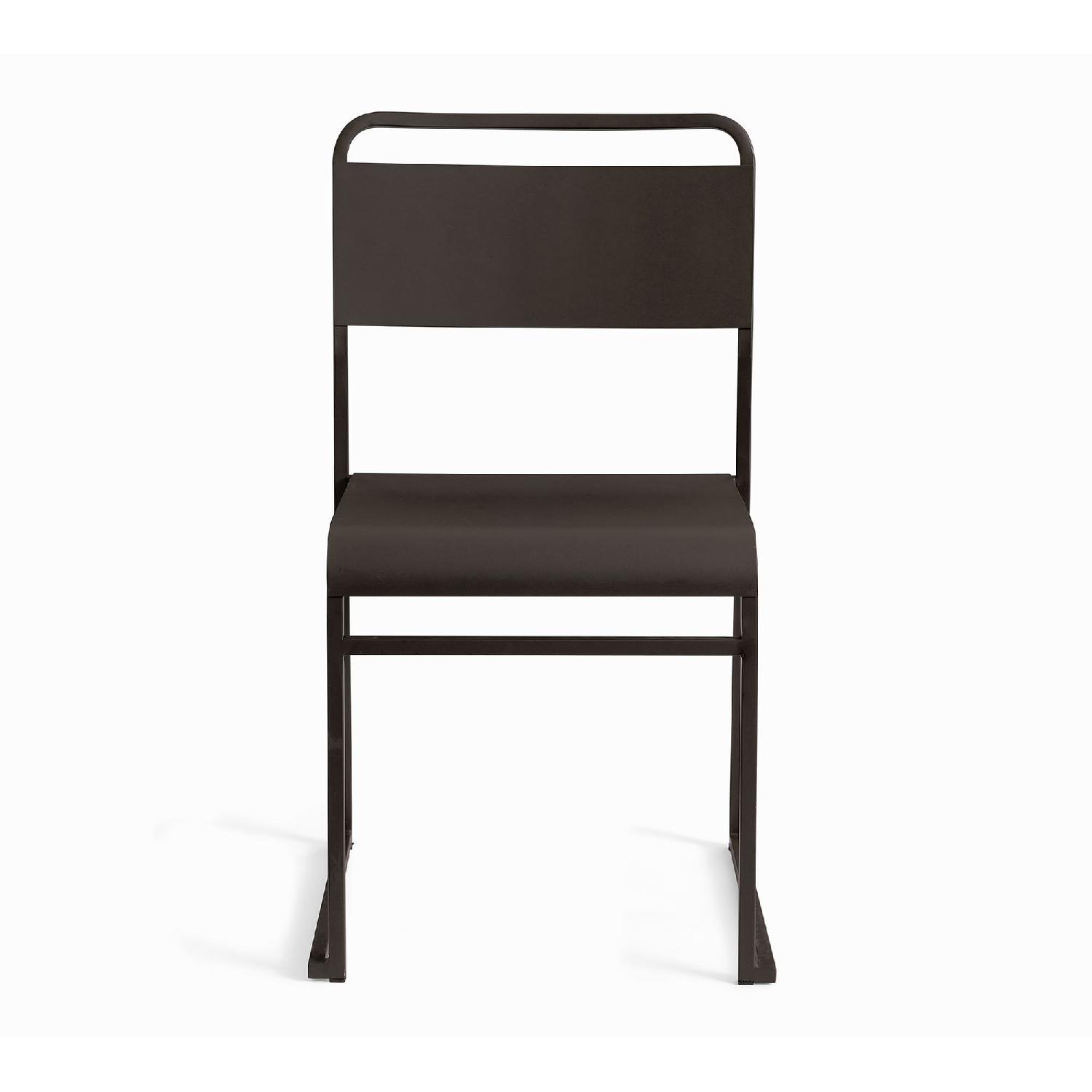 Pottery Barn Fallon Outdoor Metal Stackable Chairs - image-6