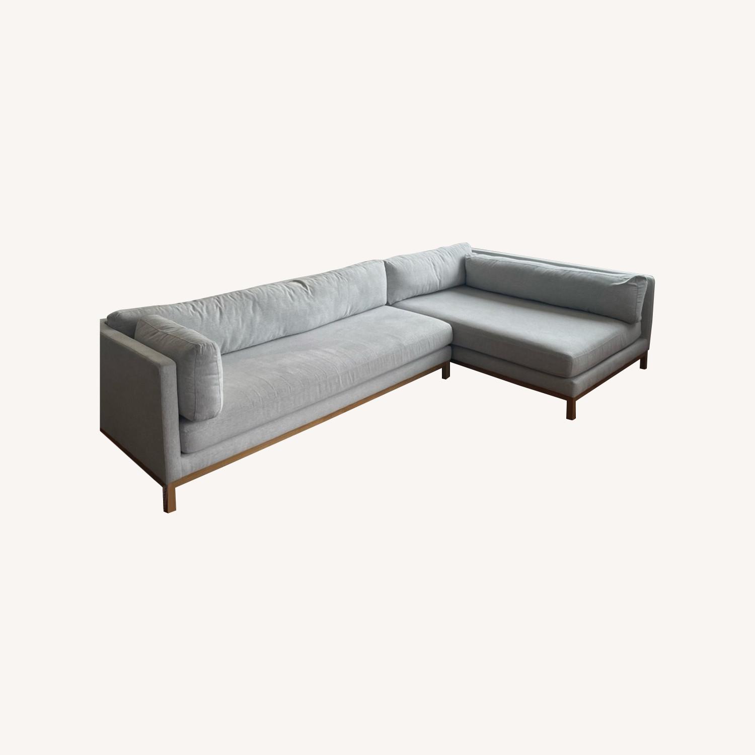 Interior Define Cement Grey Jasper Sectional Sofa AptDeco