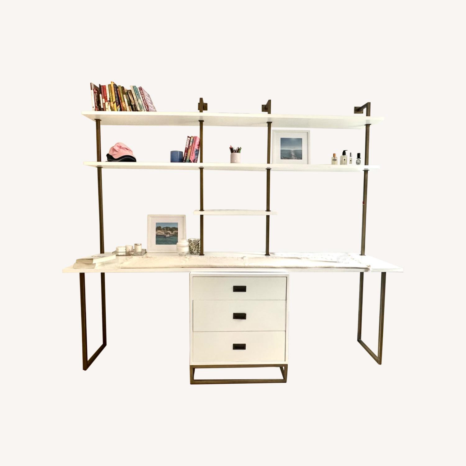 Restoration Hardware Avalon Double Desk Study Wall AptDeco