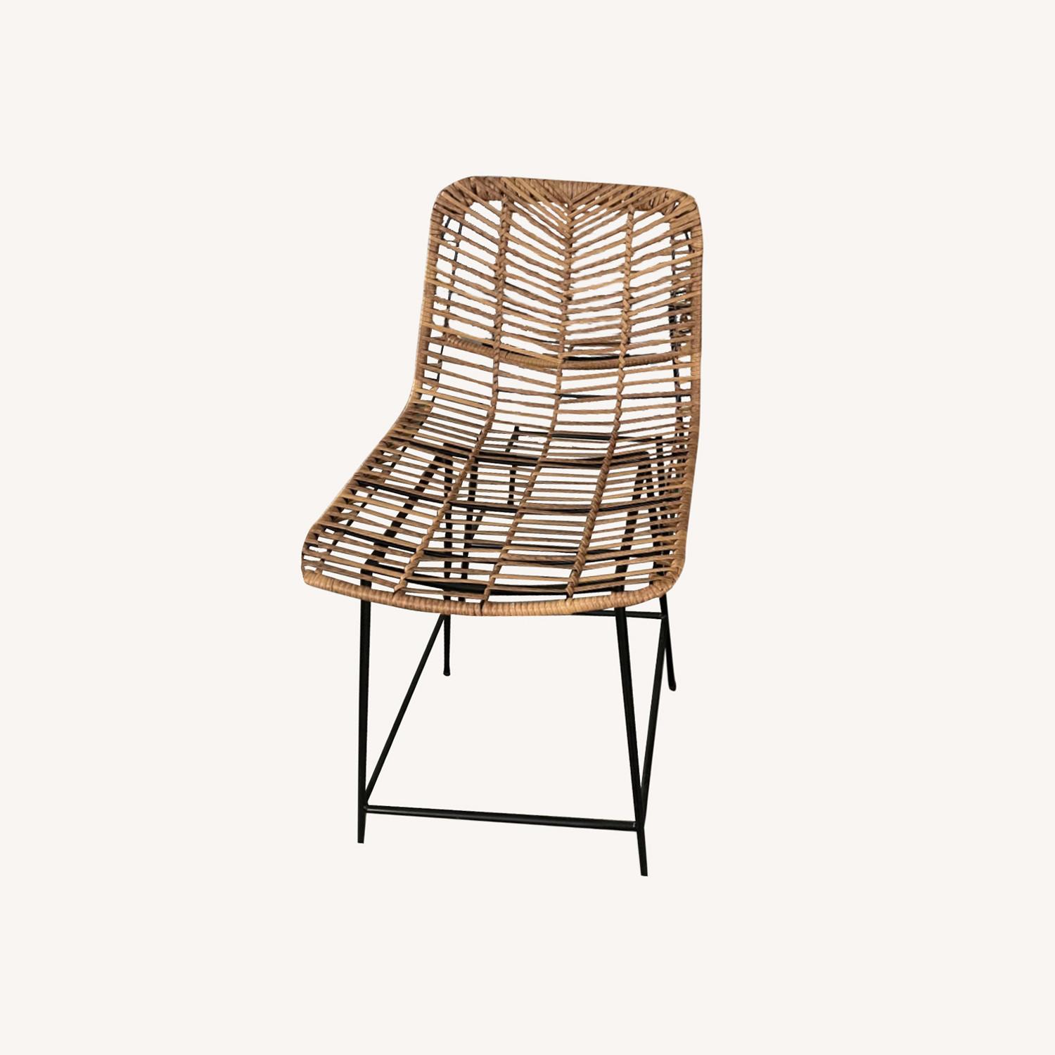 Indoor/Outdoor Rattan Bar Chairs - image-0