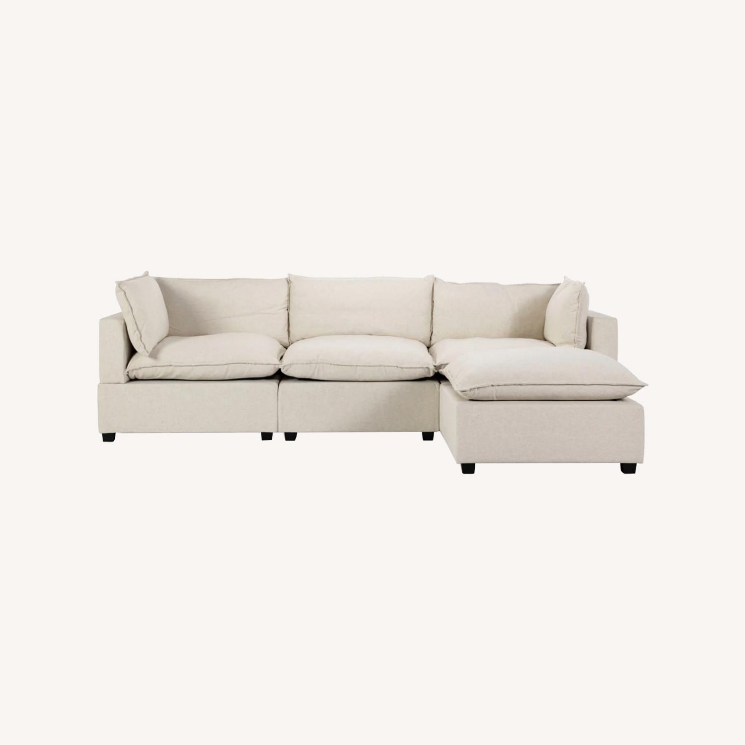Albany Park Beige Modular Sectional - image-0