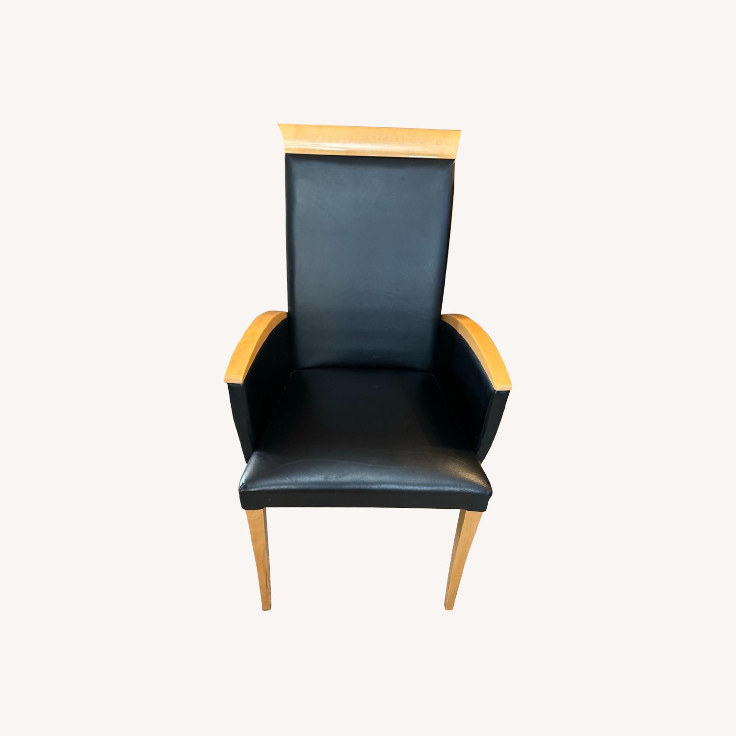 Costantini Pietro Italian Lacquer &Leather Dining Chairs - image-0