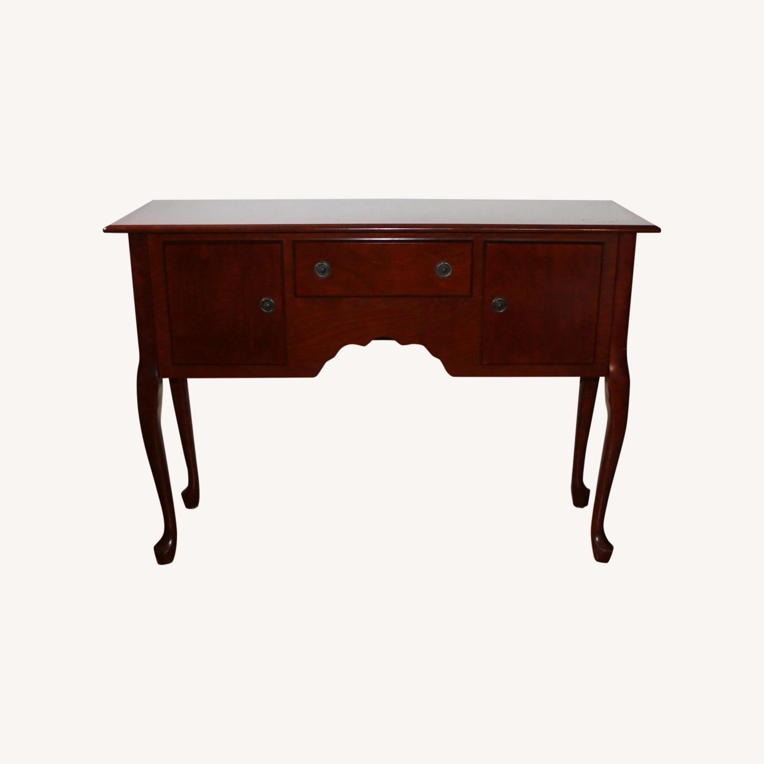 Solid Wood Sideboard Server Buffet Hutch Mahogany AptDeco