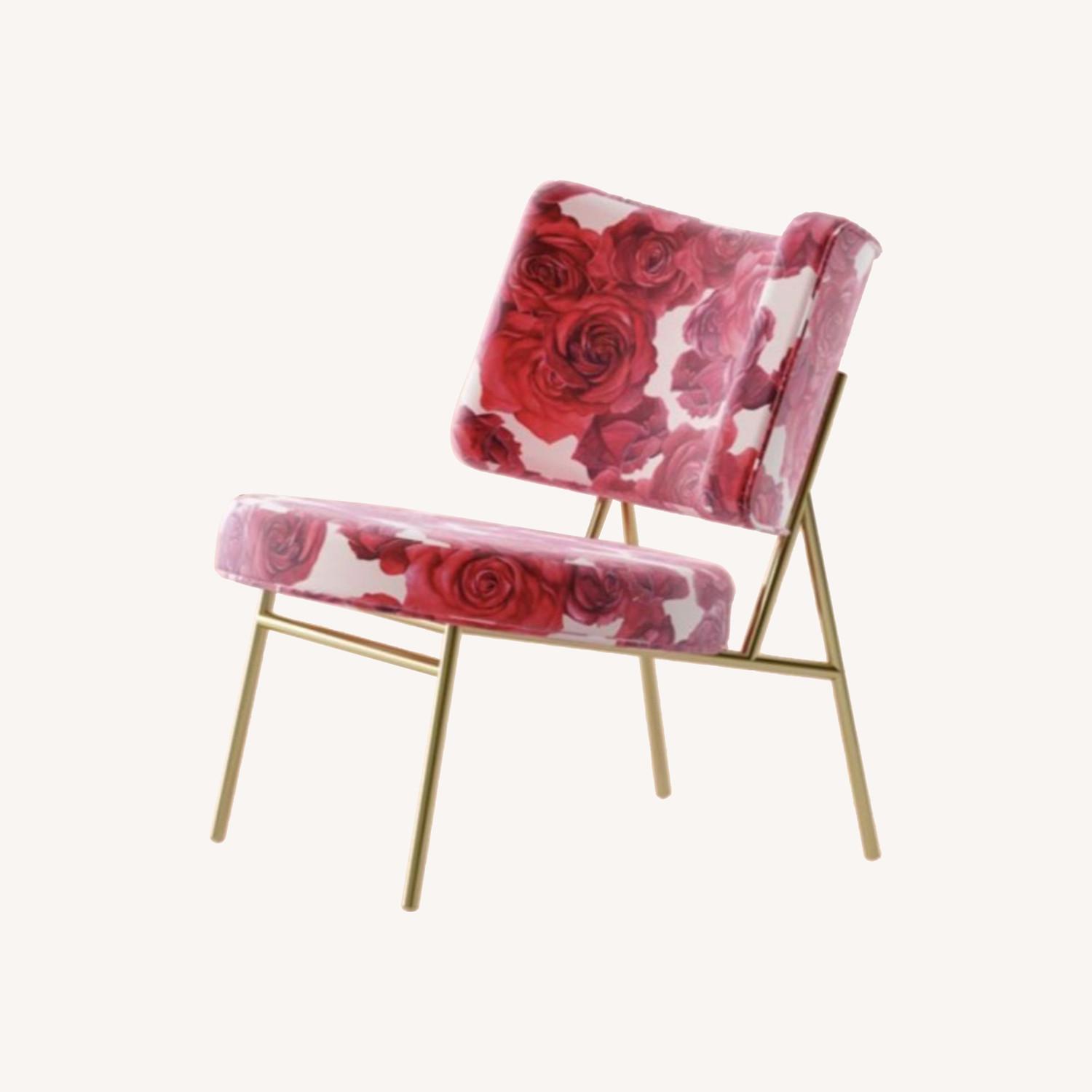 Calligaris Coco Chair in Blumarine Rose Fabric AptDeco