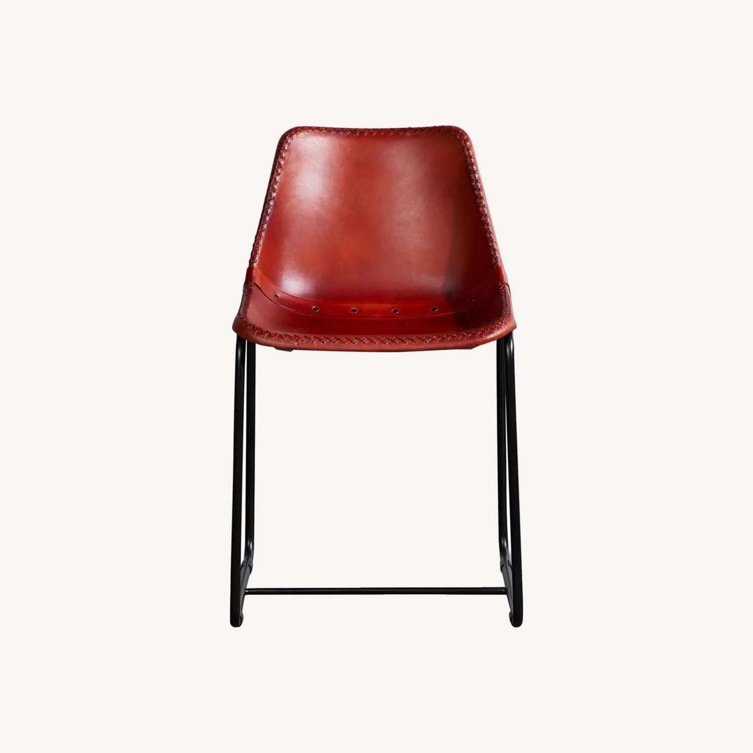 CB2 Roadhouse Leather Dining Chair - image-0