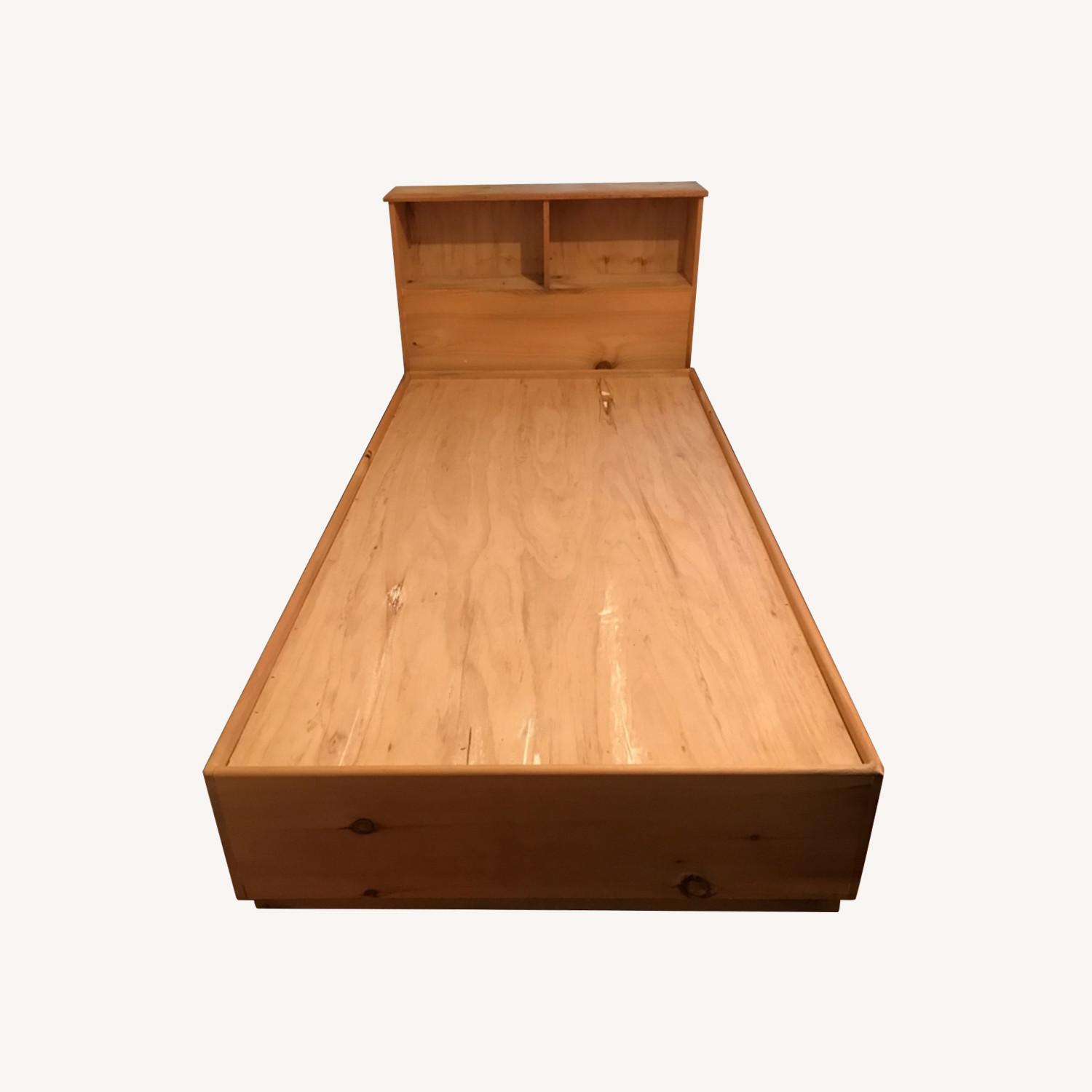 Twin Bookcase Bed with Storage - image-0