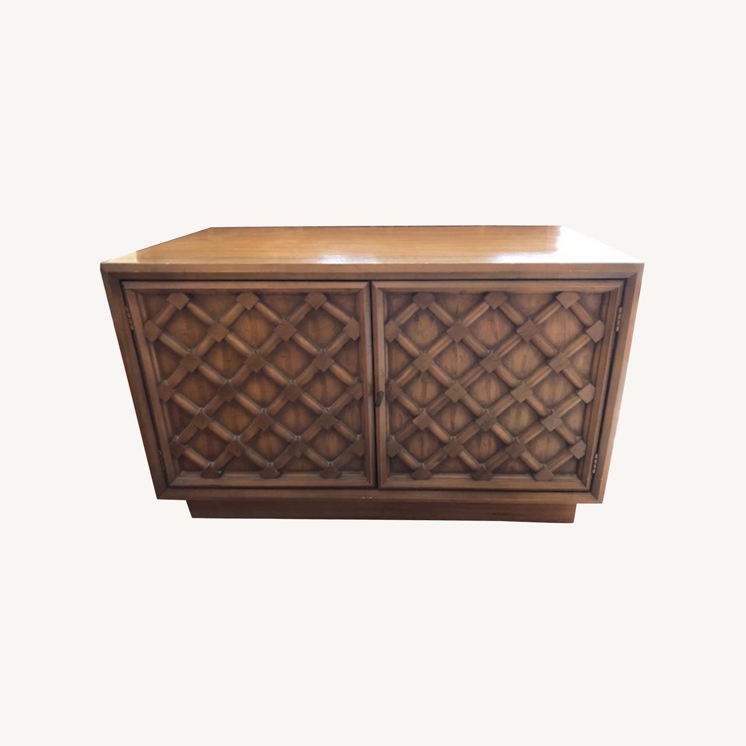 Vintage Lattice Cabinet - image-7
