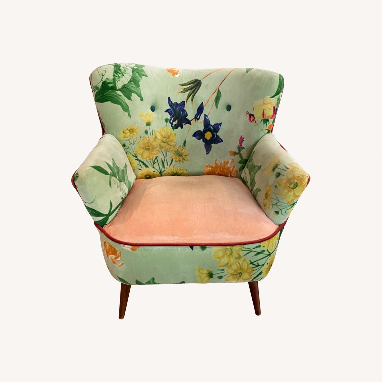 Floral Anthropologie Accent Chair