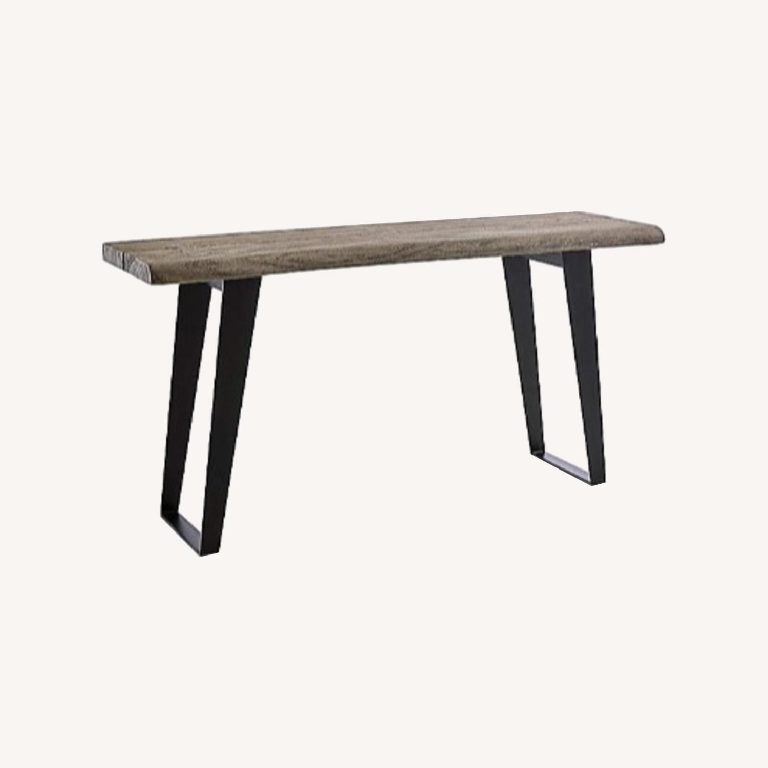 Crate & Barrel Yukon Grey Console Table - image-0