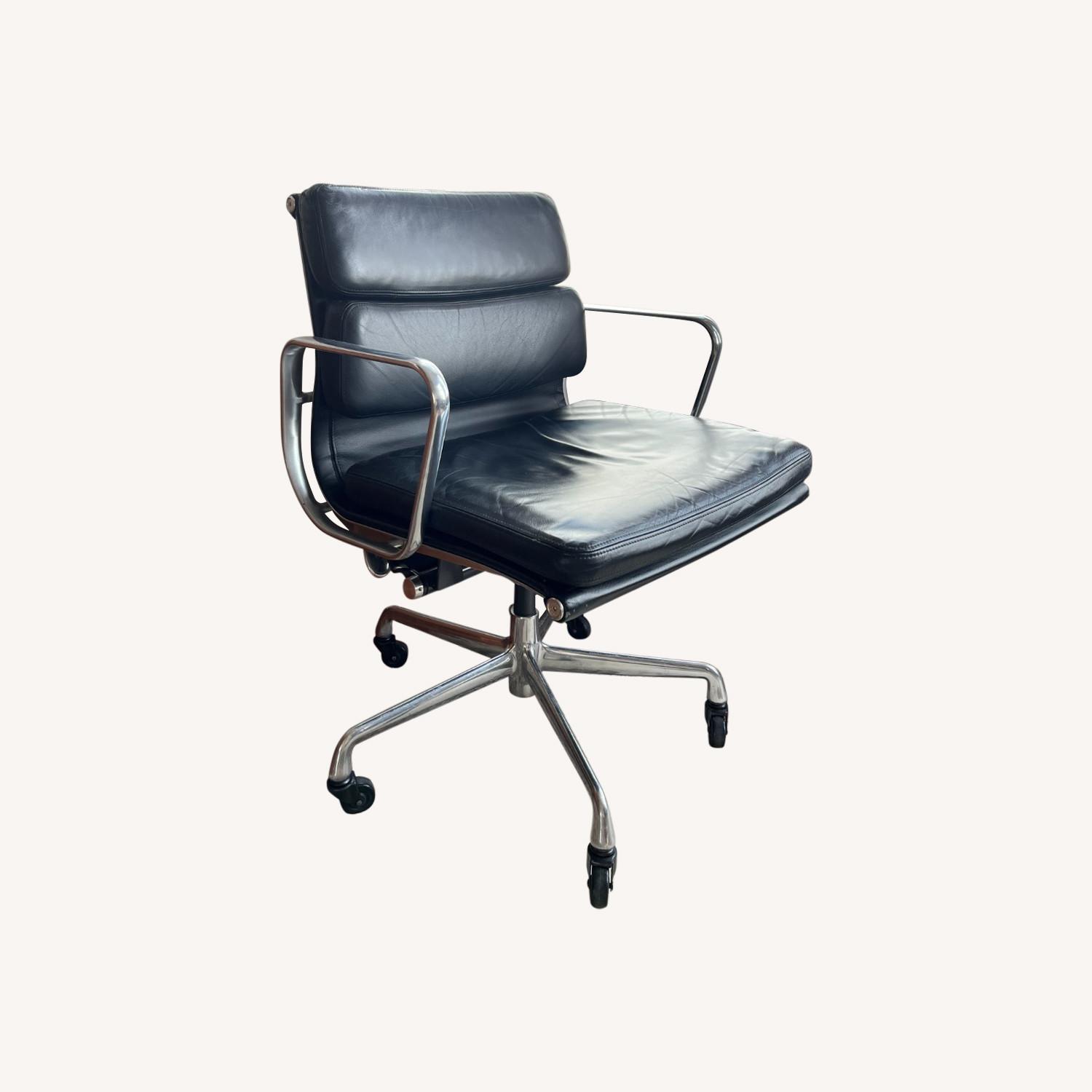 Eames Office Soft Pad Leather Chair - image-0