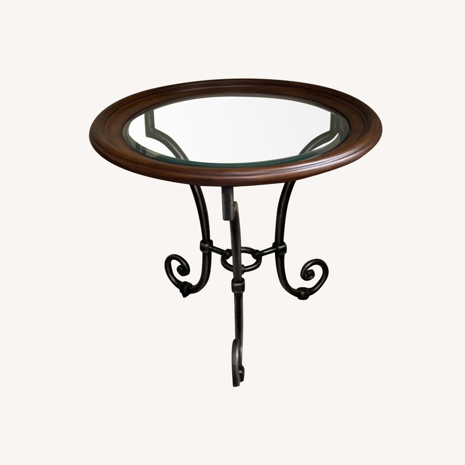 Ethan Allen Round Table - image-0