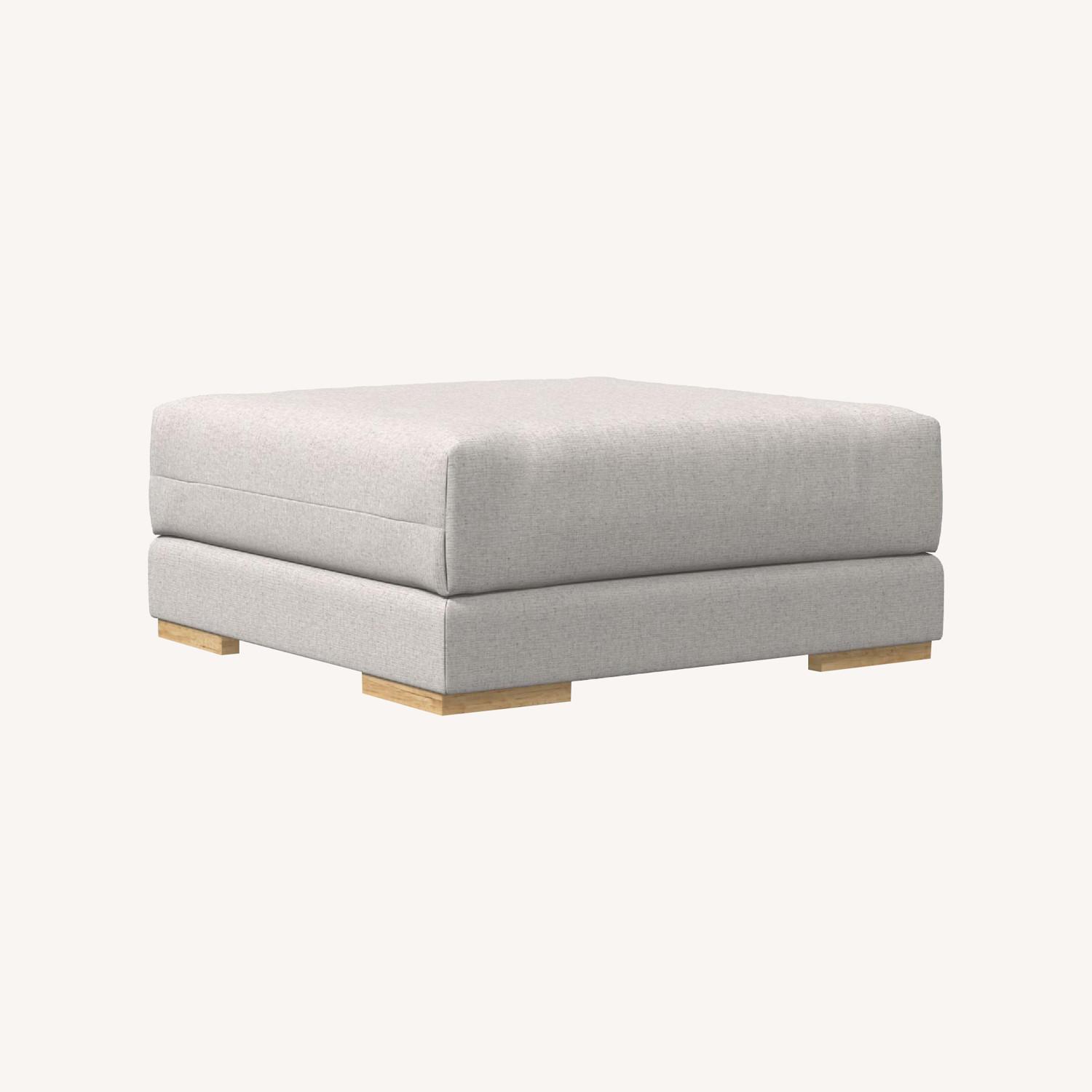 West Elm Dalton Ottoman - image-0