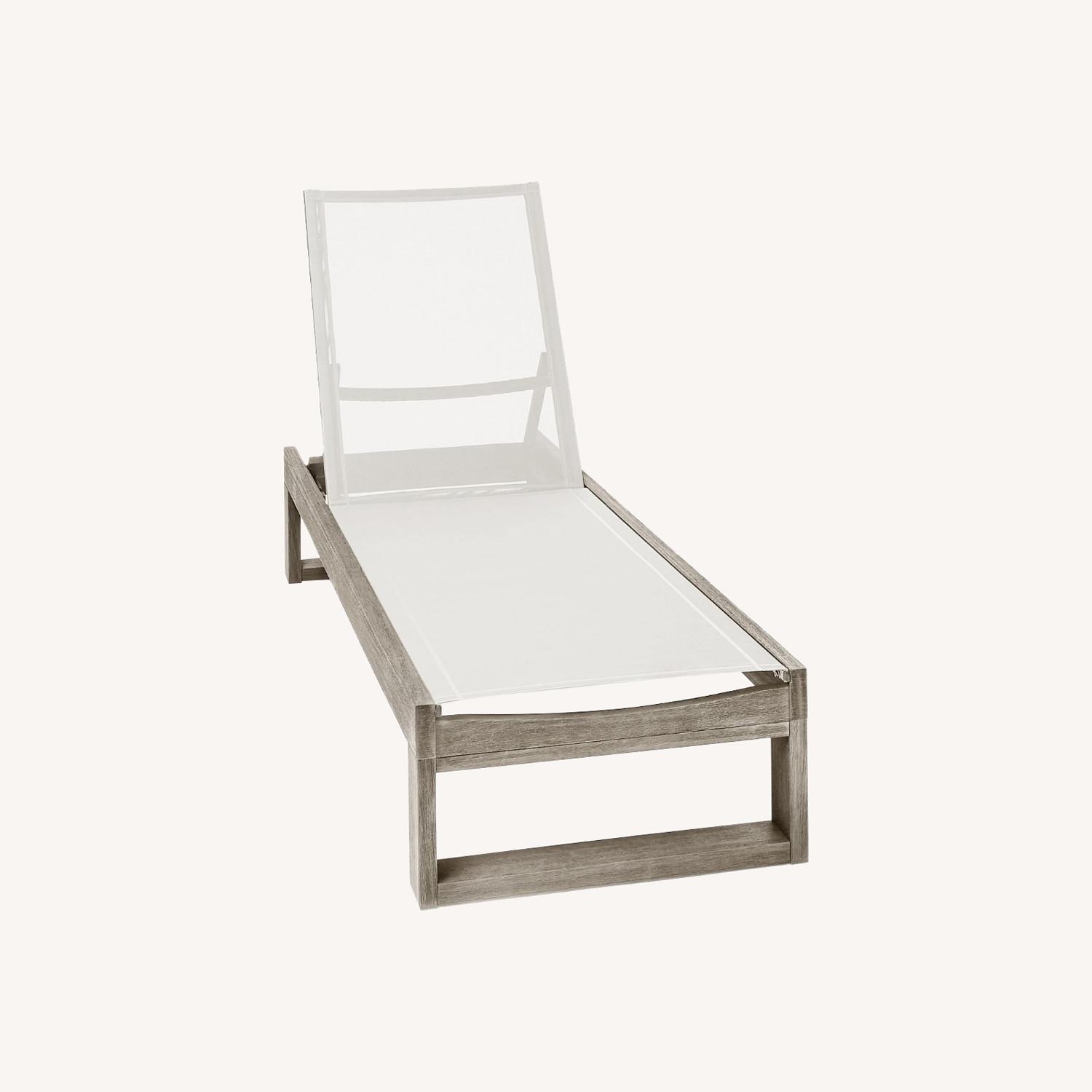 West Elm Portside Outdoor Textilene Lounger AptDeco