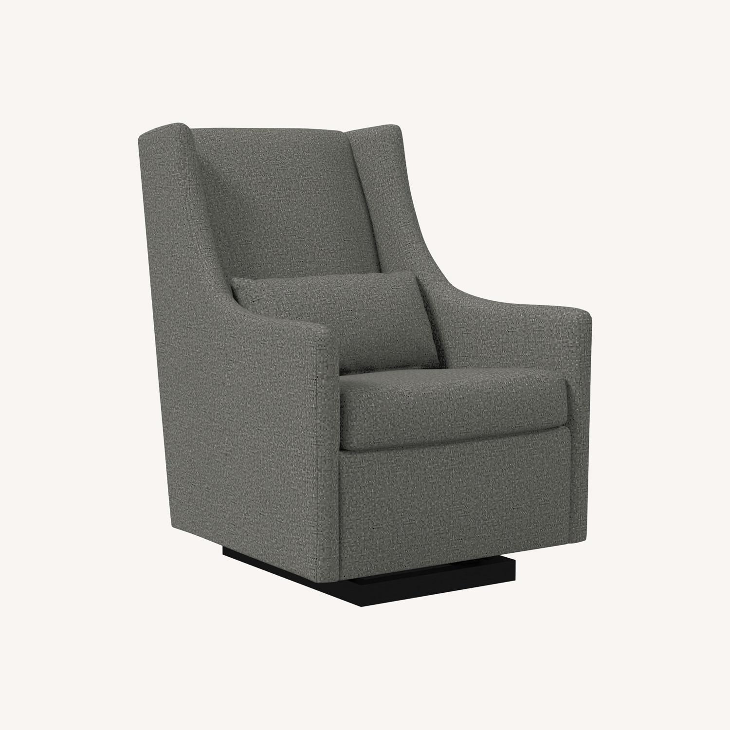 West Elm Graham Glider, Slate, Flatweave - image-0