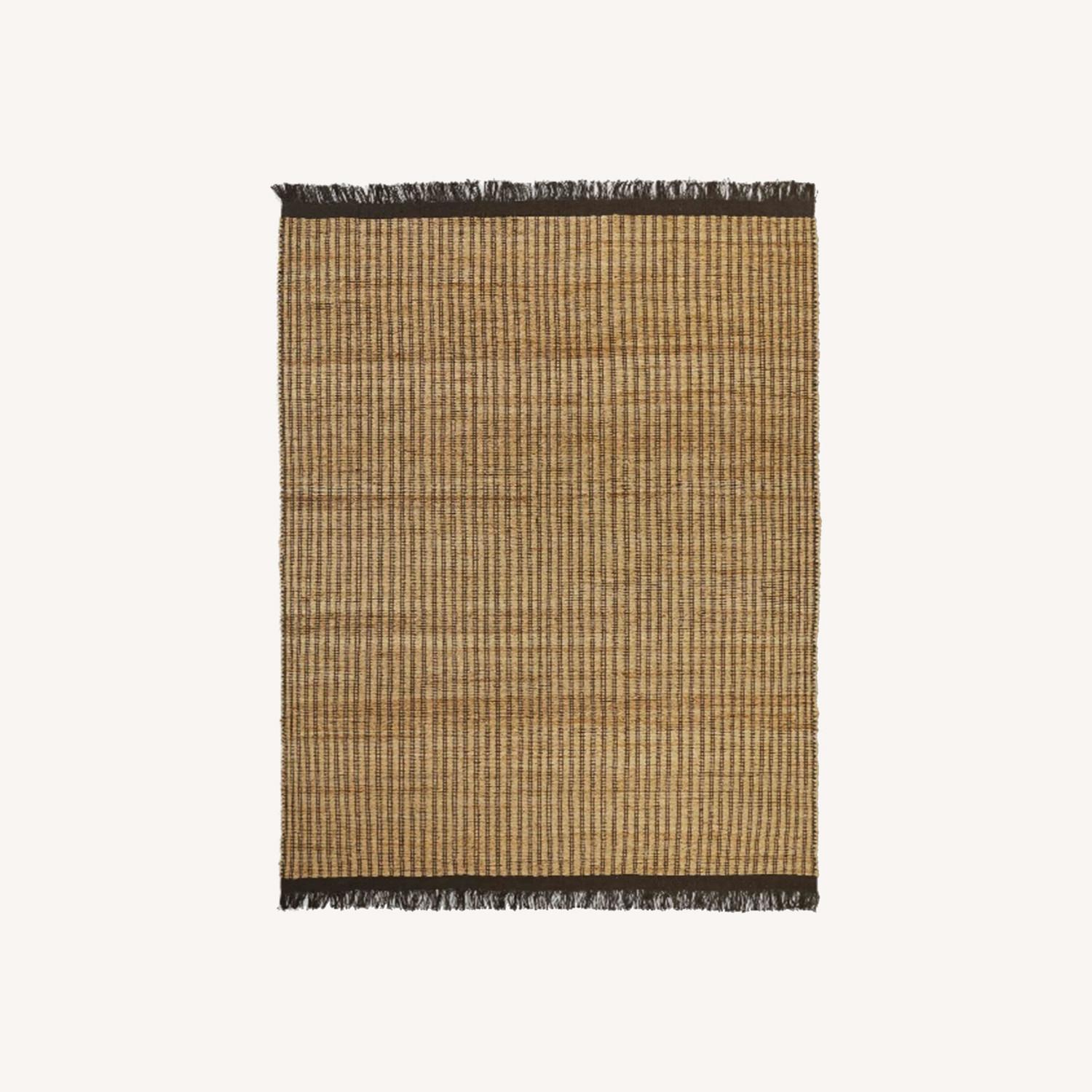 Lulu & Bryn Jute Rug, Natural and Espresso AptDeco