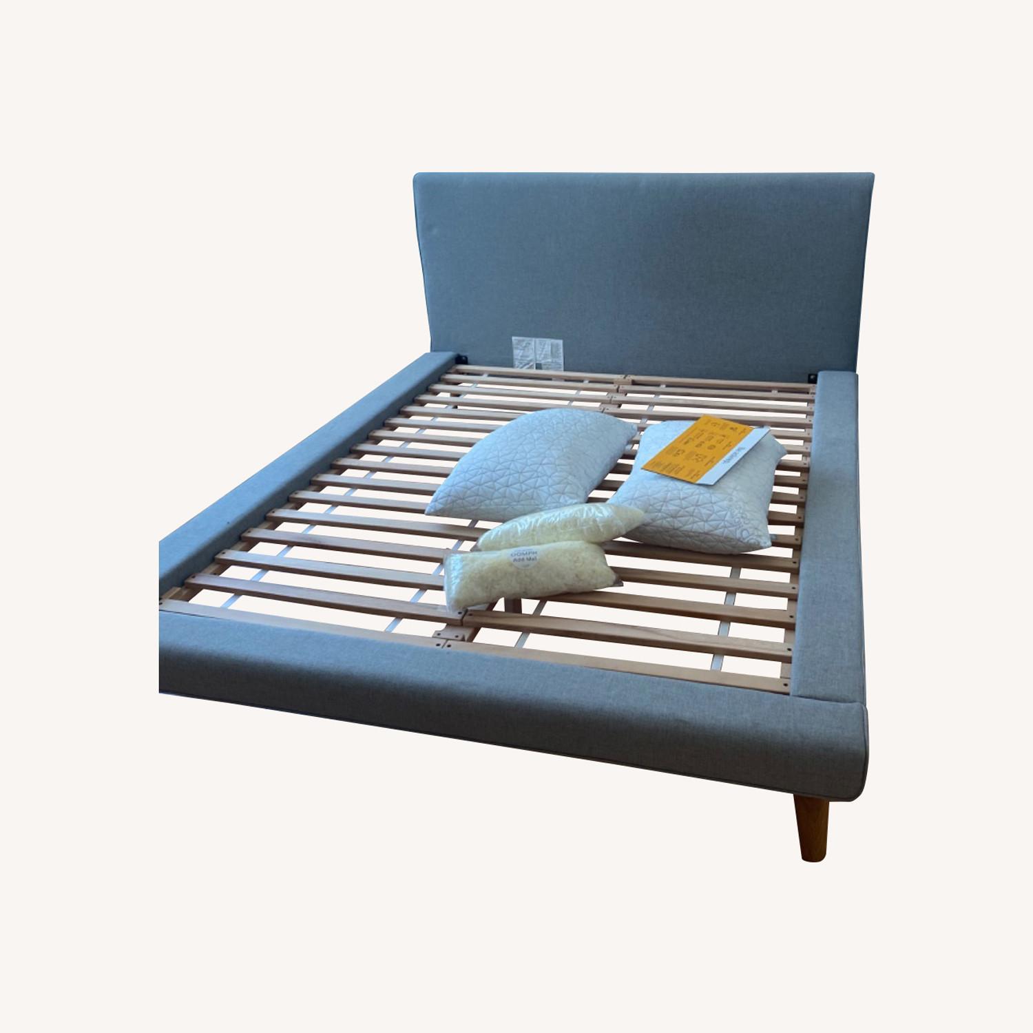 West Elm Mod Upholstered Platform Bed AptDeco