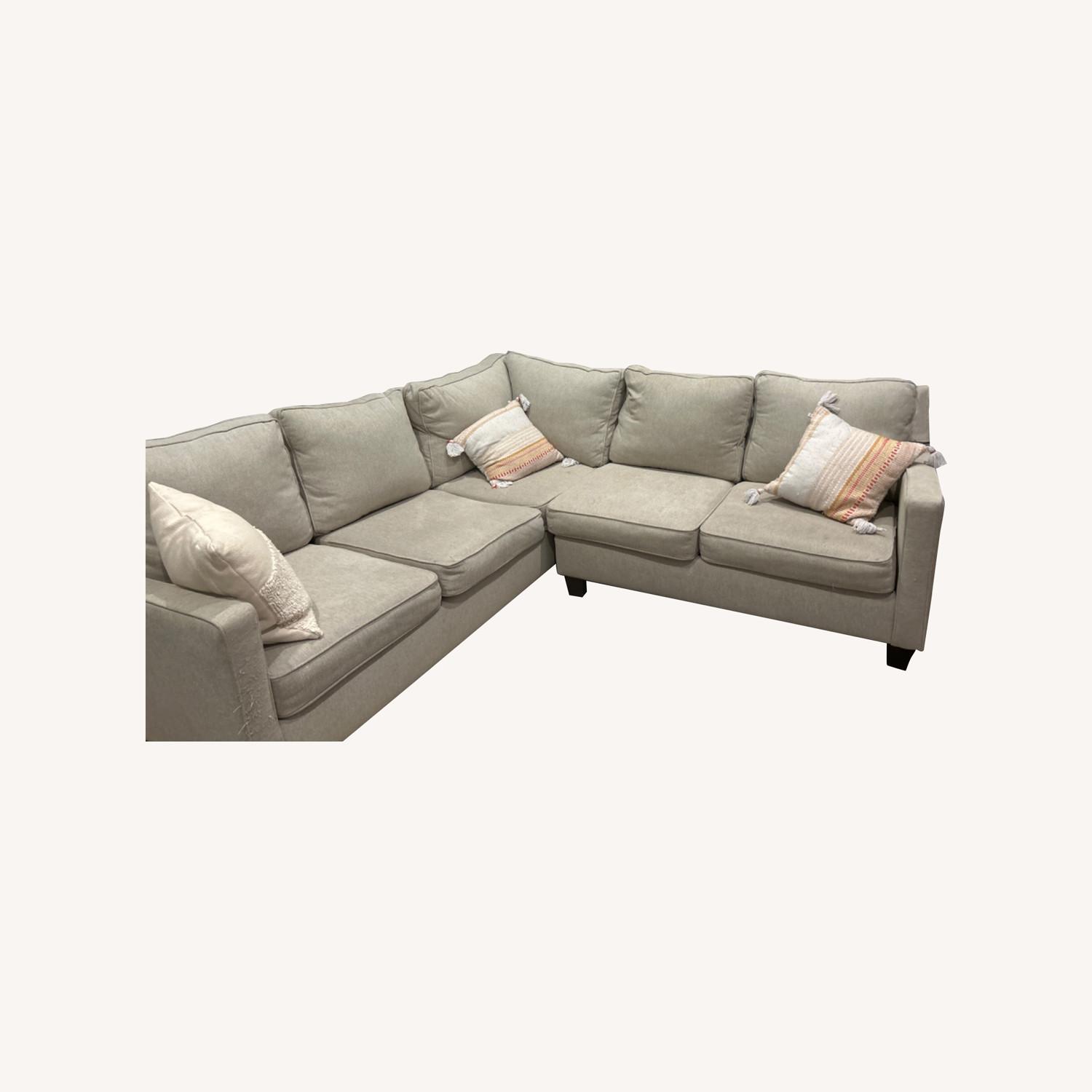 Raymour & Flanigan 2 Piece Sectional AptDeco