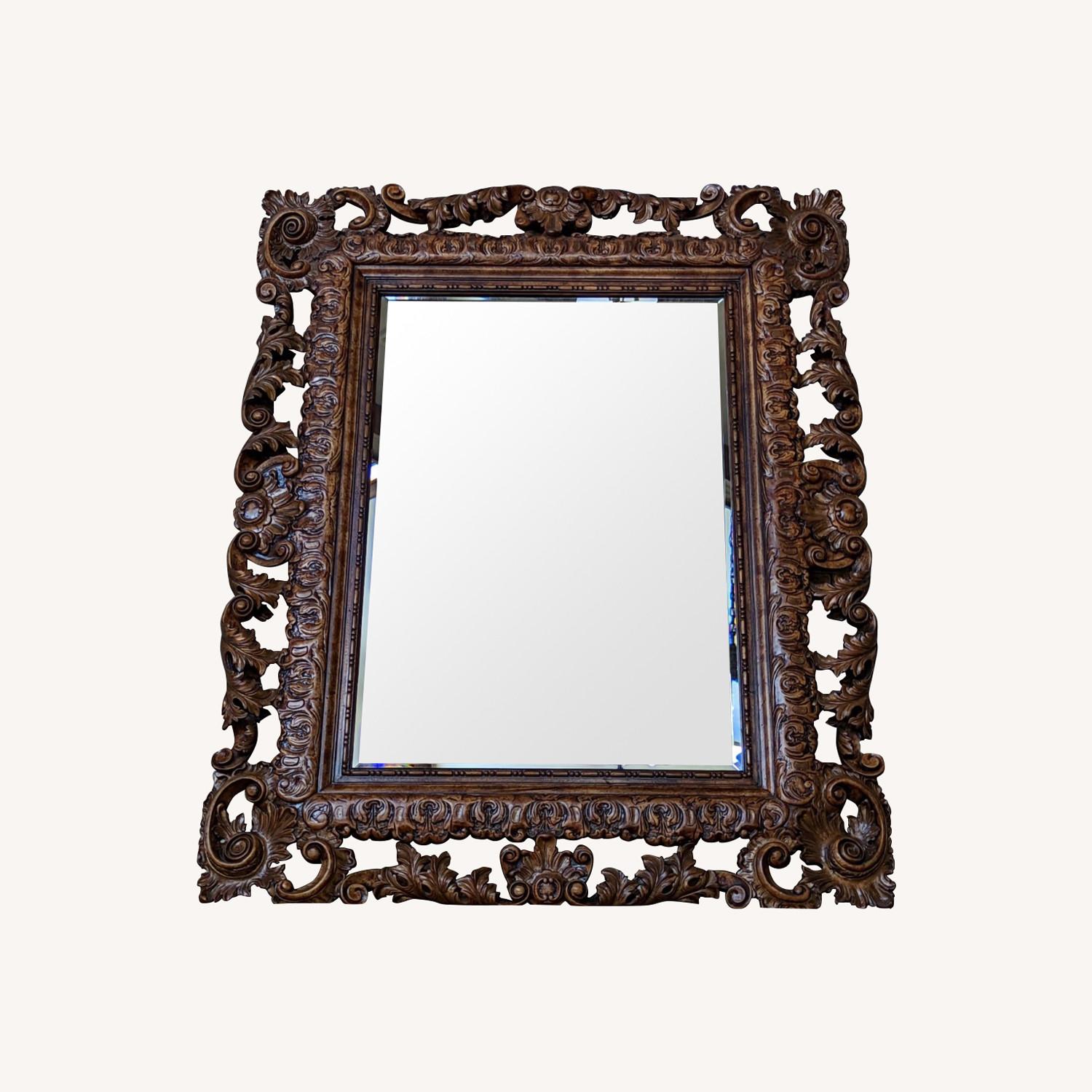 Lillian August 59 x 48 Ornate Carved Wood Mirror - image-0
