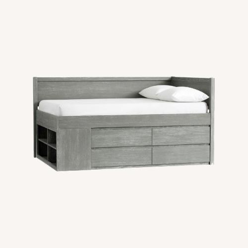 Used Pottery Barn Costa Corner Twin Captains Bed for sale on AptDeco