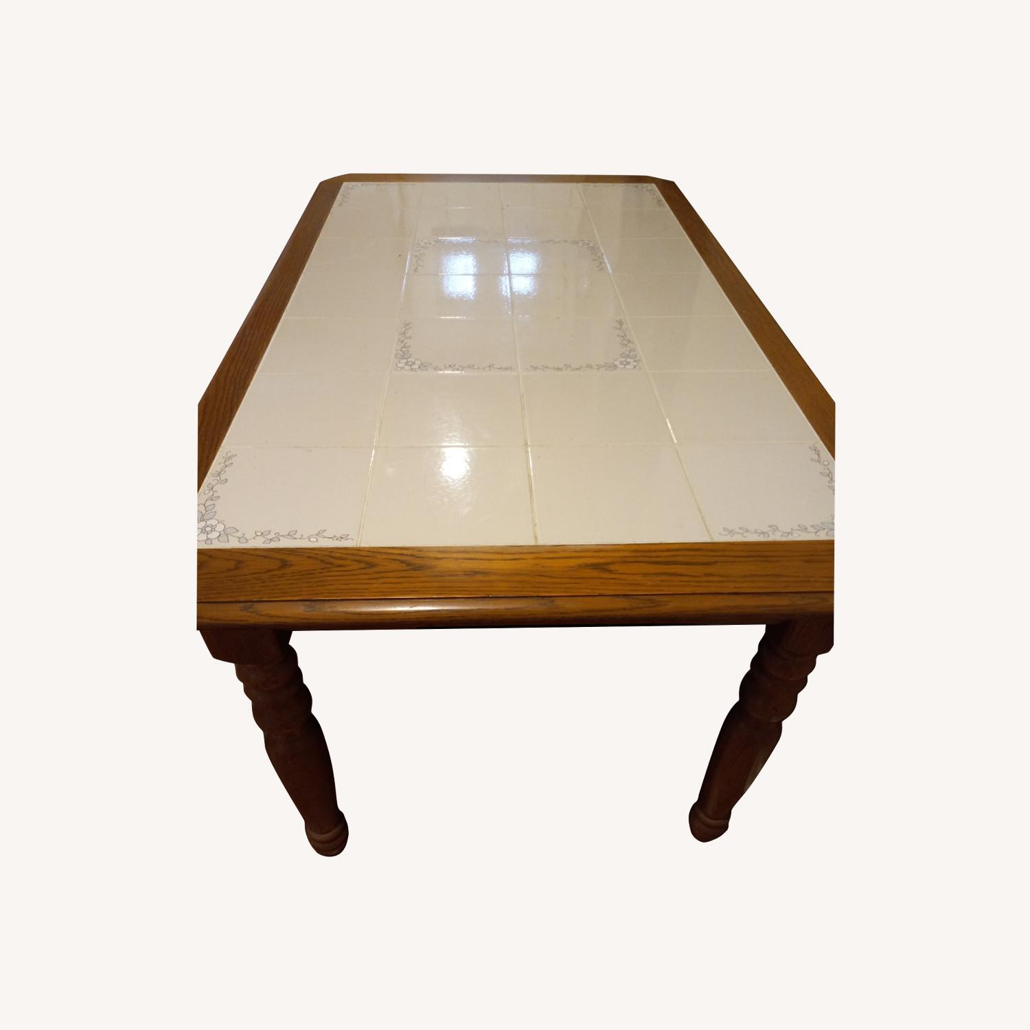 Ashley Tile Top Dining Table Set AptDeco