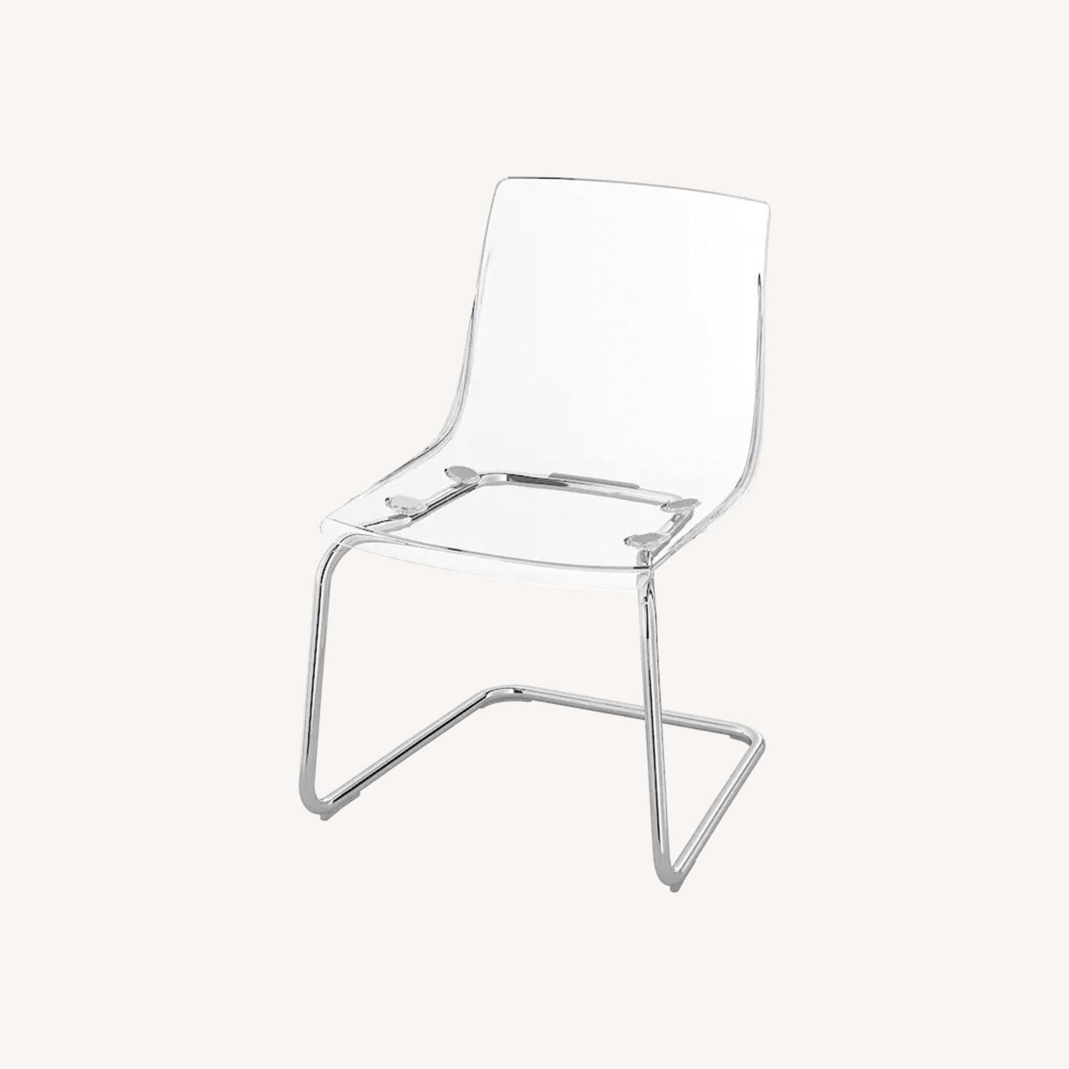 Clear Chrome Plated Chairs - image-0