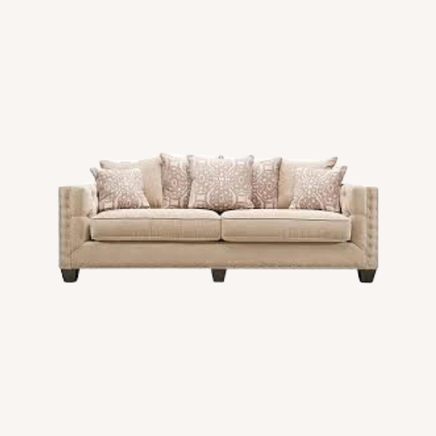 Raymour & Flanigan Calista Taupe Sofa - image-0