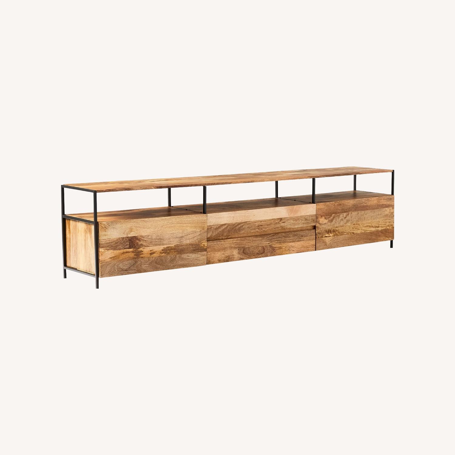 West Elm Industrial Storage Media Console (96") AptDeco