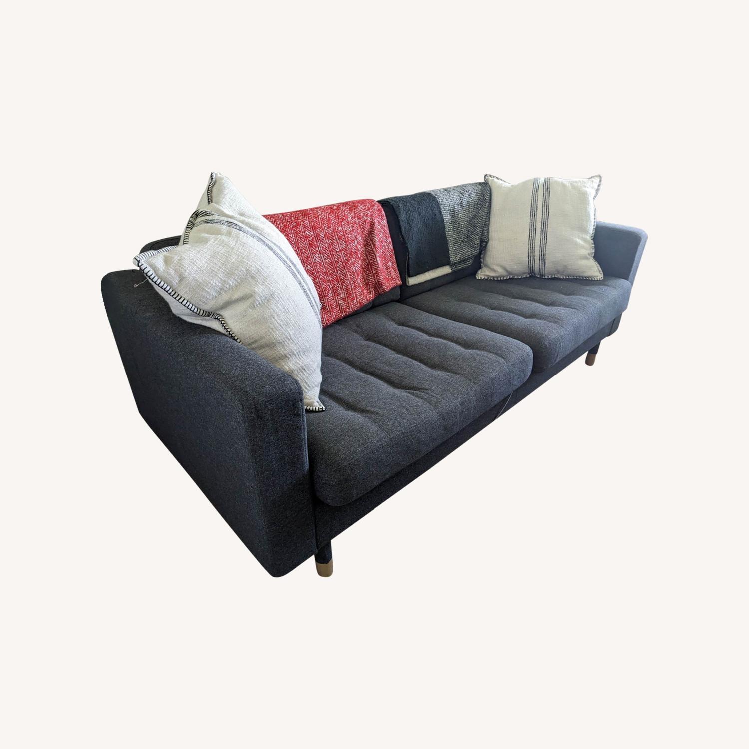 IKEA MORABO Dark Grey Sofa - image-0